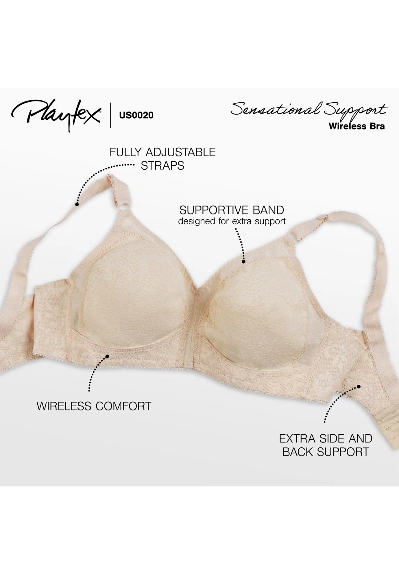 18 Hour Sensational Support Wireless Bra 20/27