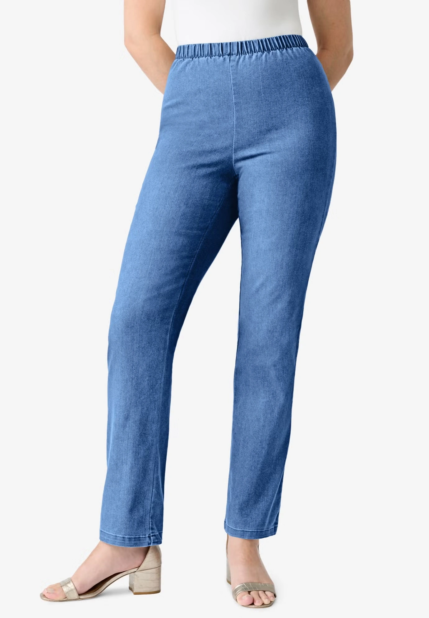 Plus Size Comfort Stretch Straight Leg Jean