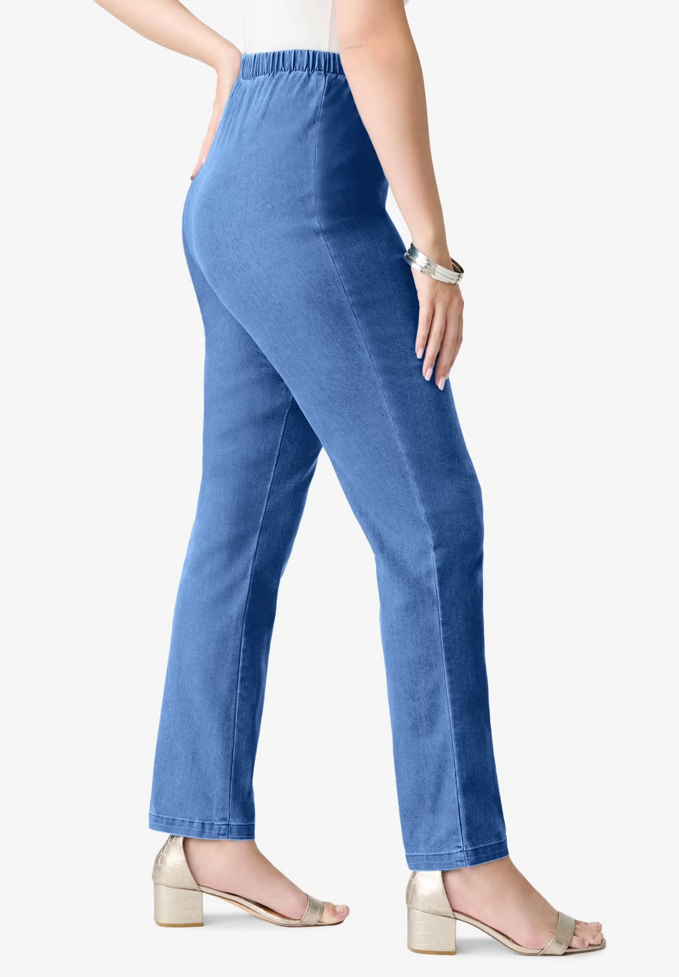 Plus Size Comfort Stretch Straight Leg Jean 3 Plus Size Comfort Stretch Straight Leg Jean