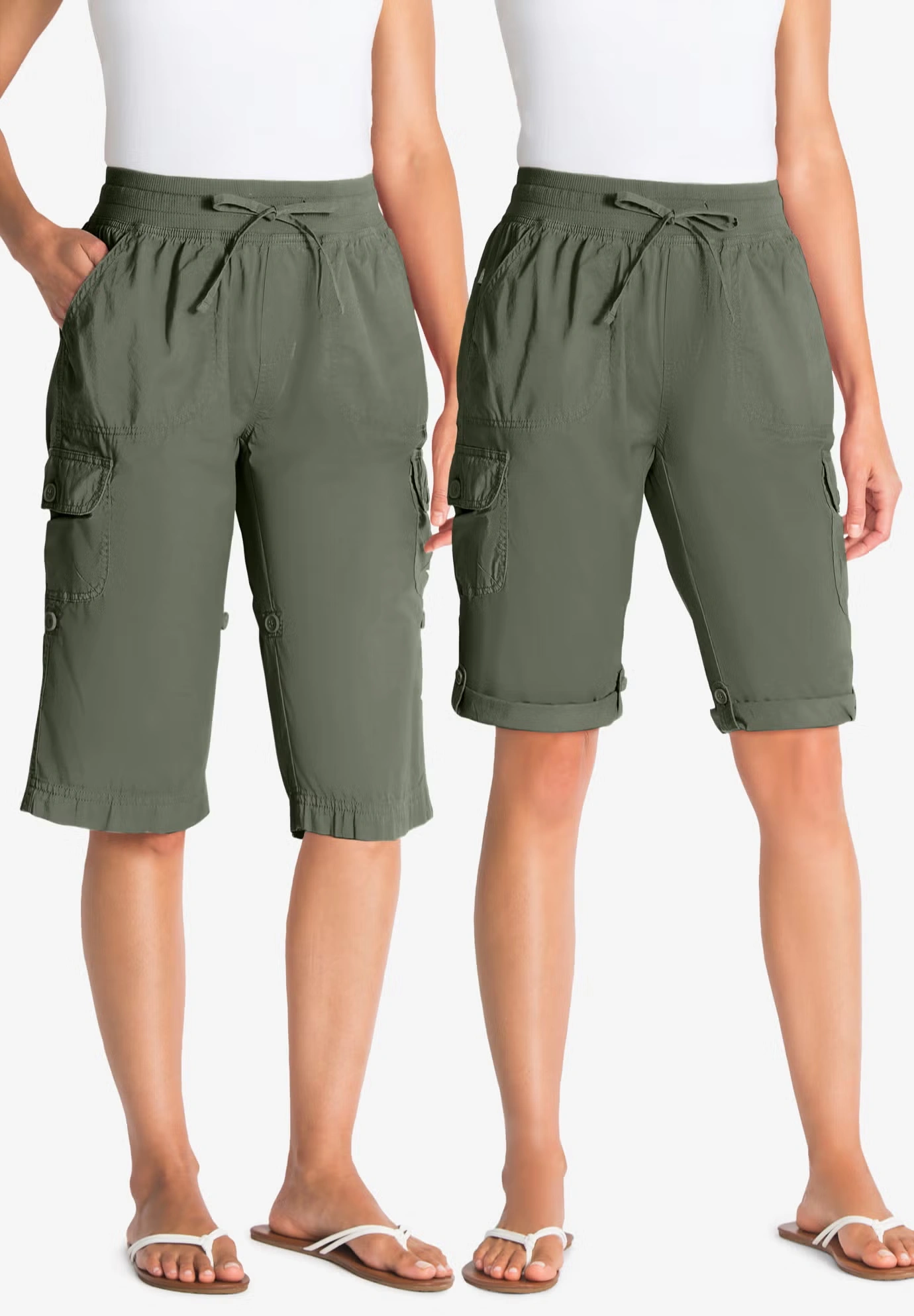 Convertible Length Cargo Bermuda/Short