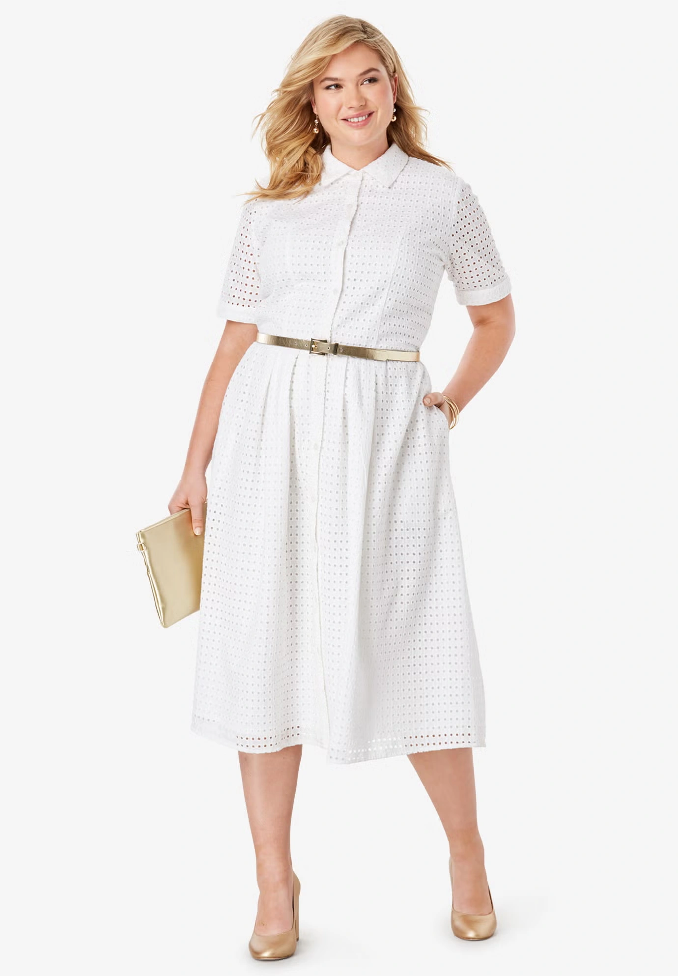 Eyelet Shirt Dress 3 Eyelet Shirt Dress