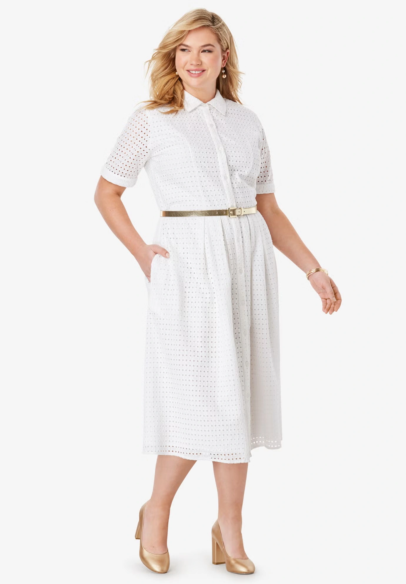 Eyelet Shirt Dress 4 Eyelet Shirt Dress
