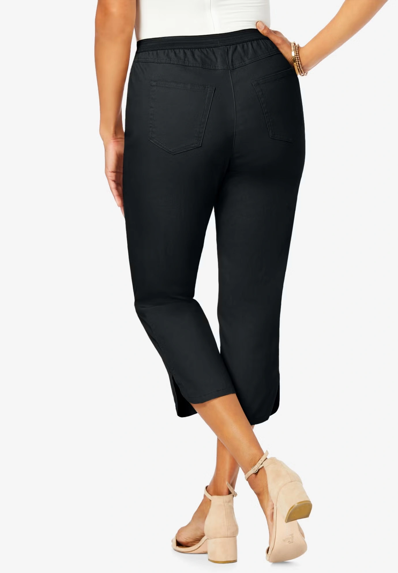 Stretch Denim Crop Jeggings