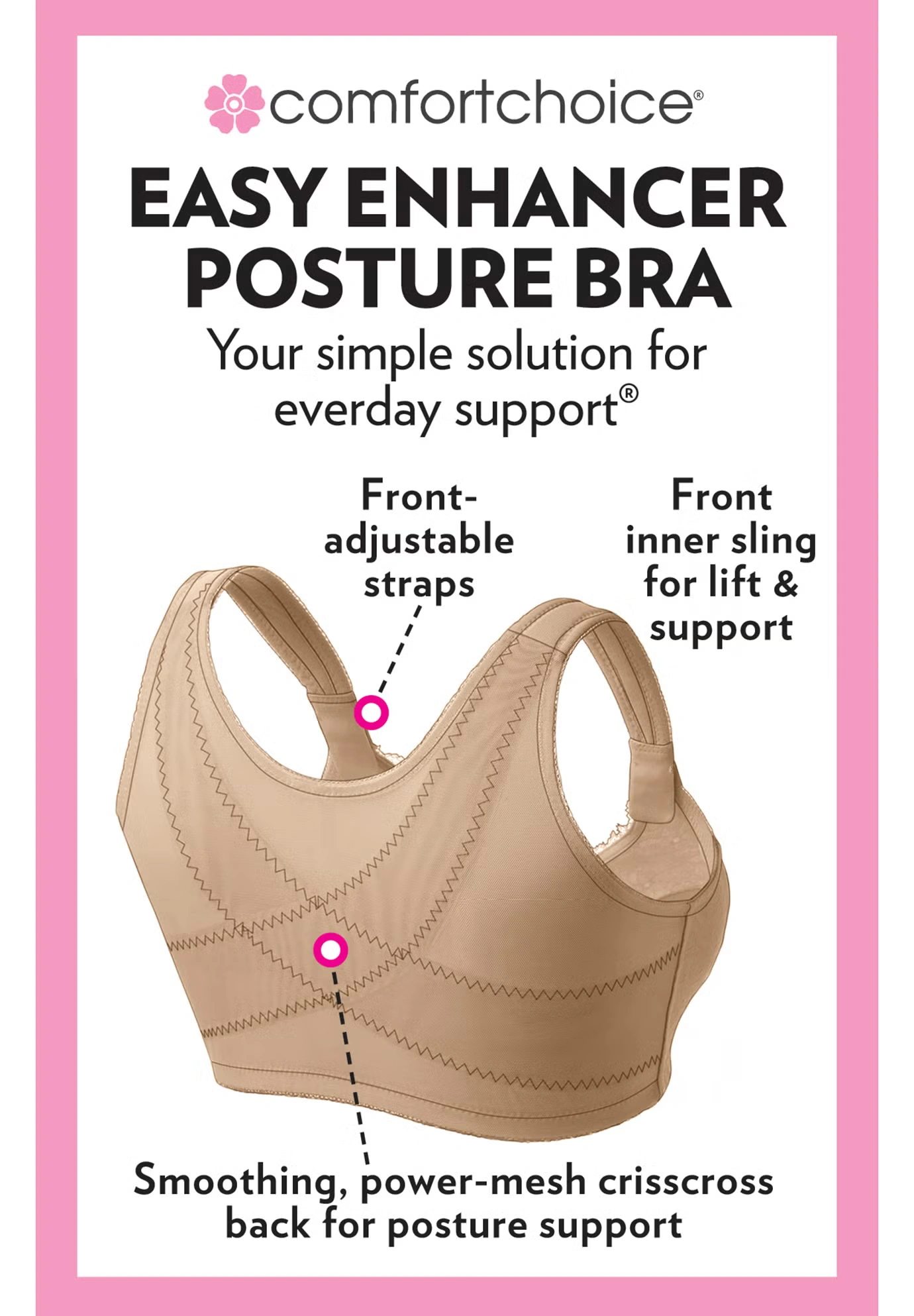 Easy Enhancer Front Close Wireless Posture Bra 3 Easy Enhancer Front Close Wireless Posture Bra