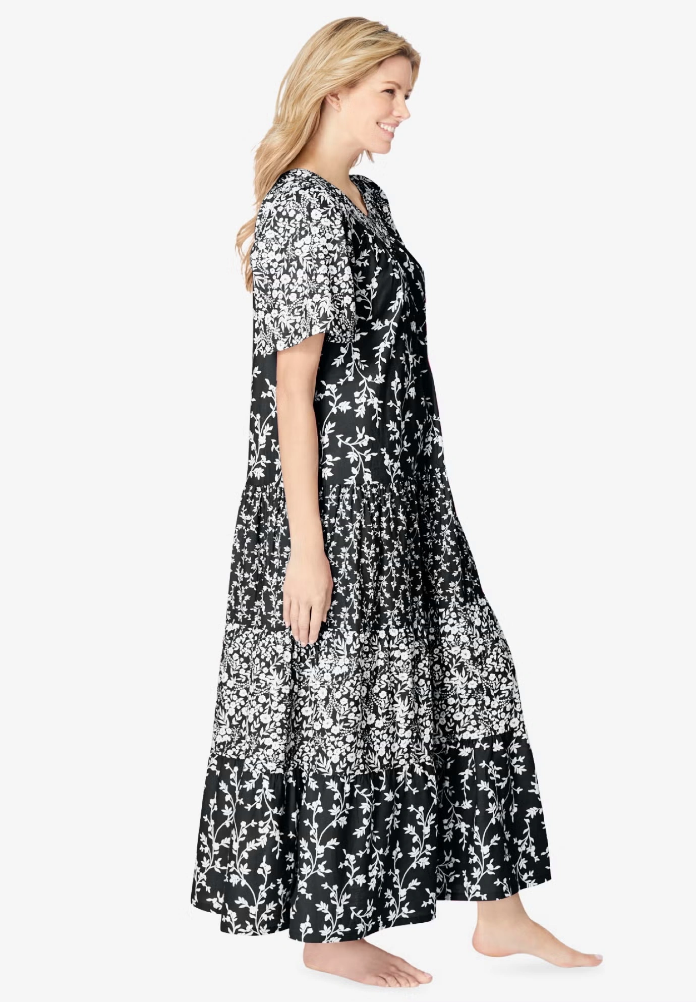 Long Tiered Print Lounger 3 Long Tiered Print Lounger