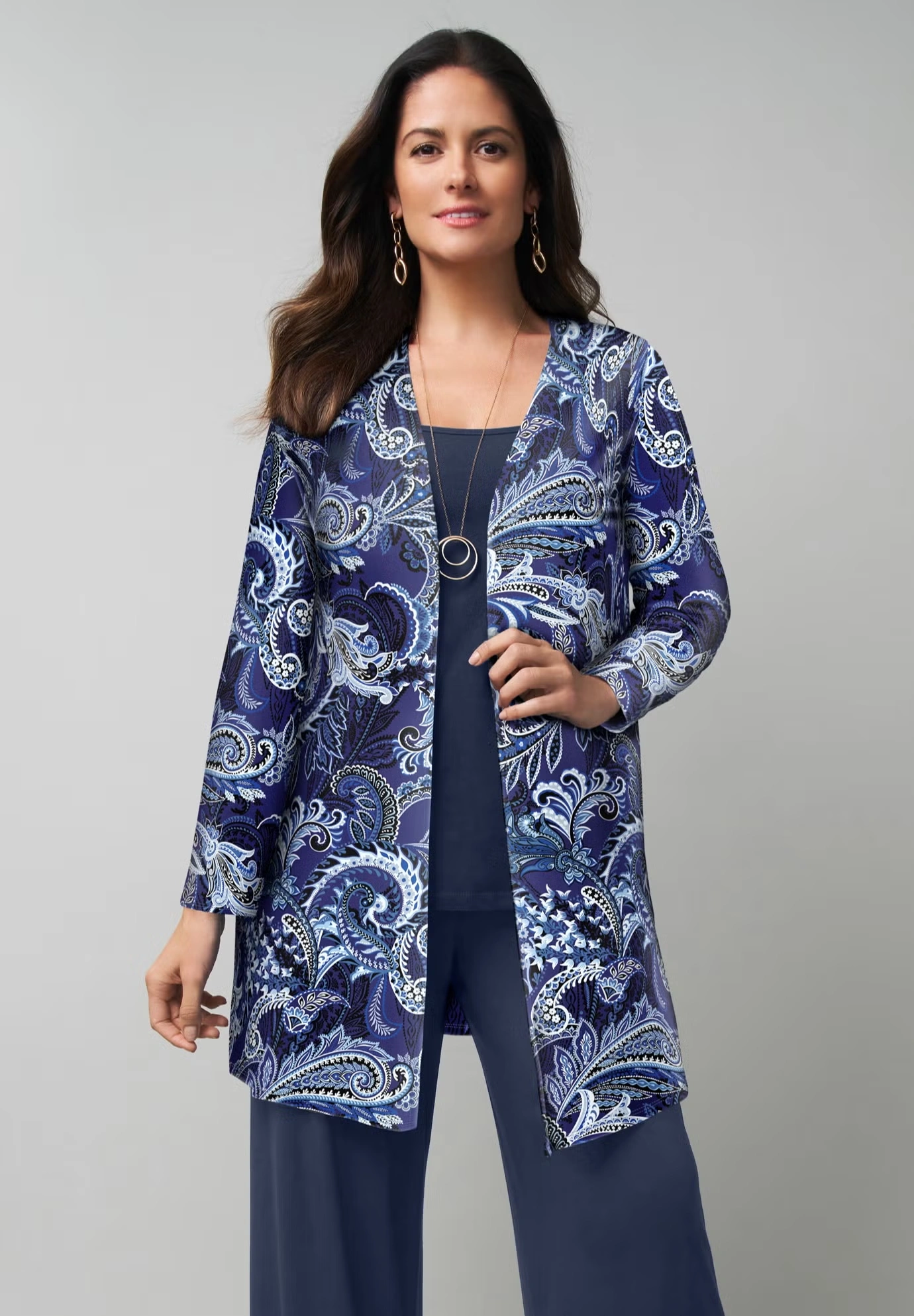 Everyday Stretch Knit Open Front Cardigan