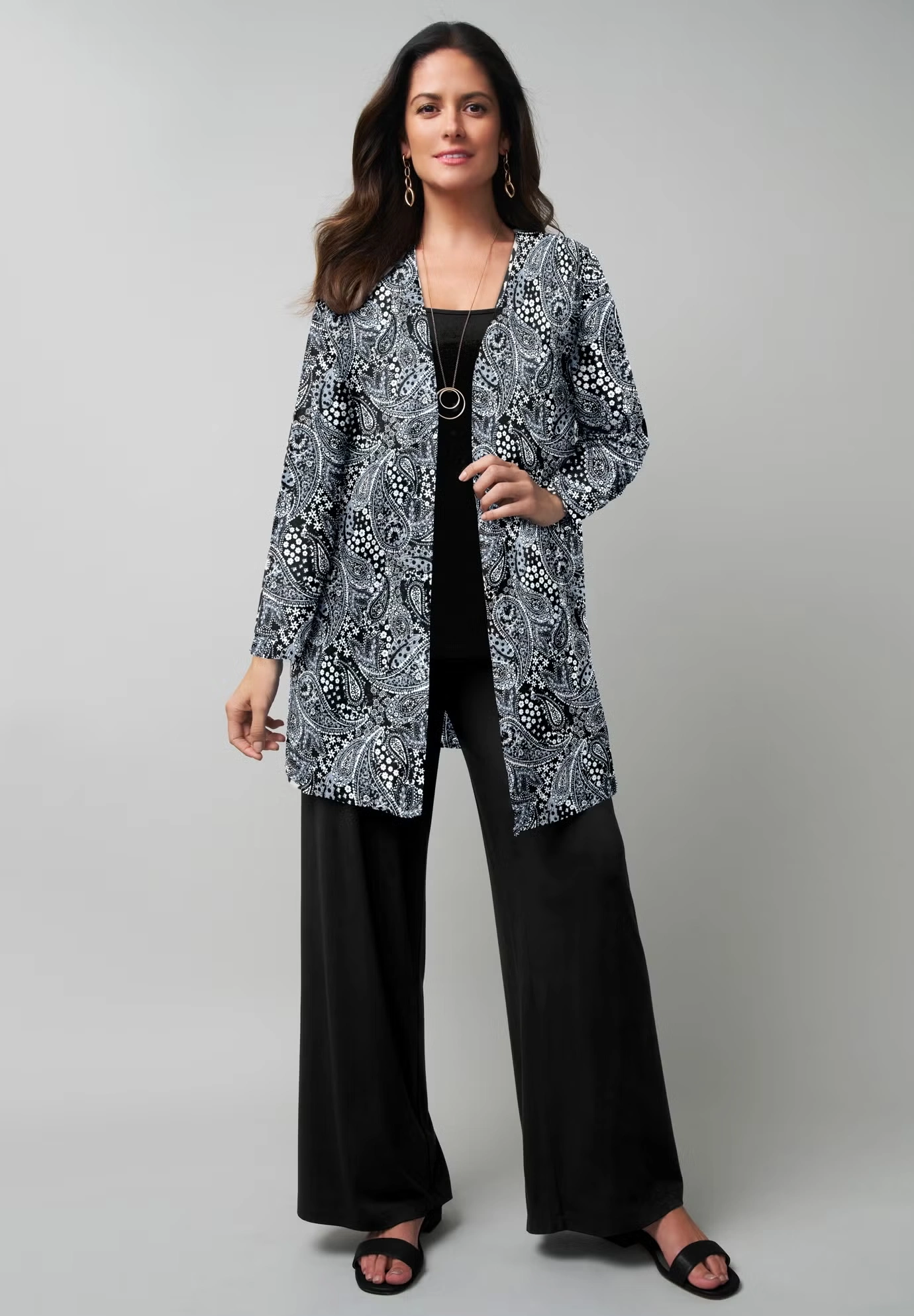 Everyday Stretch Knit Open Front Cardigan