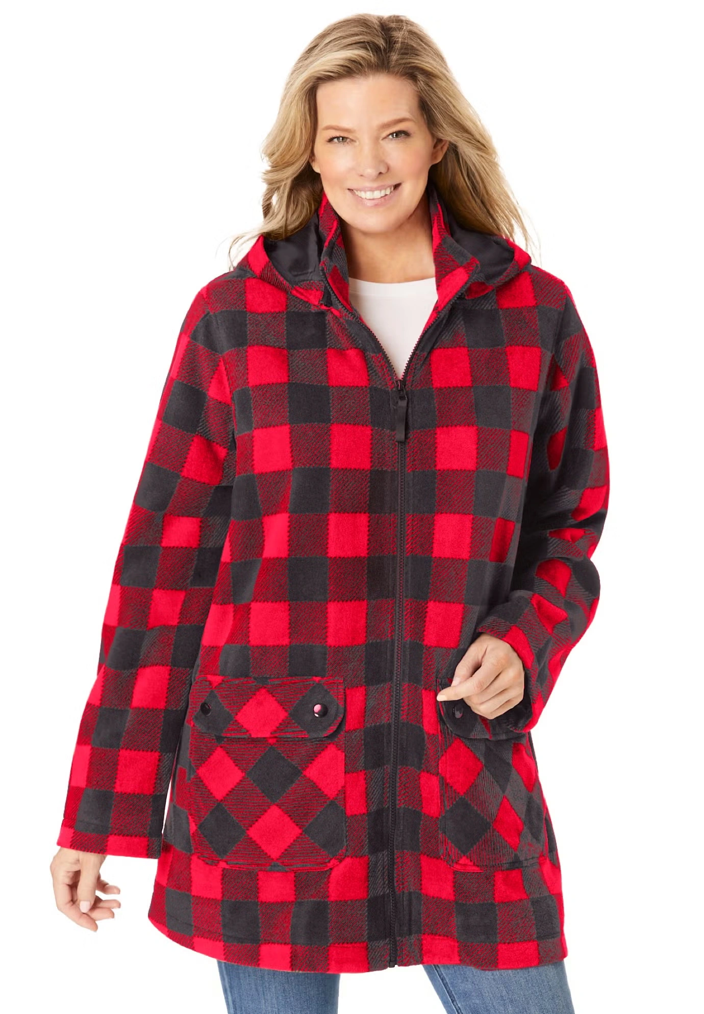 Hooded Fleece Coat