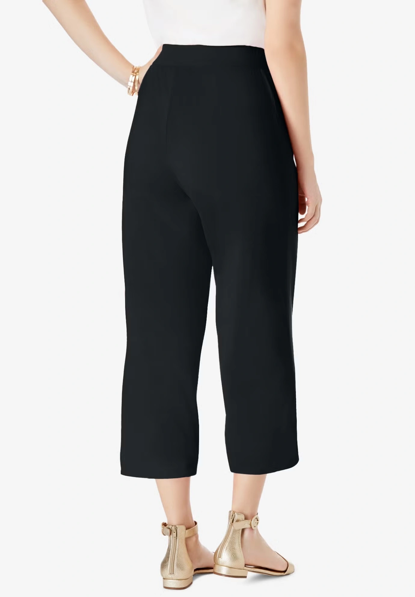 Everyday Stretch Knit Wide Leg Crop Pant 3 Everyday Stretch Knit Wide Leg Crop Pant