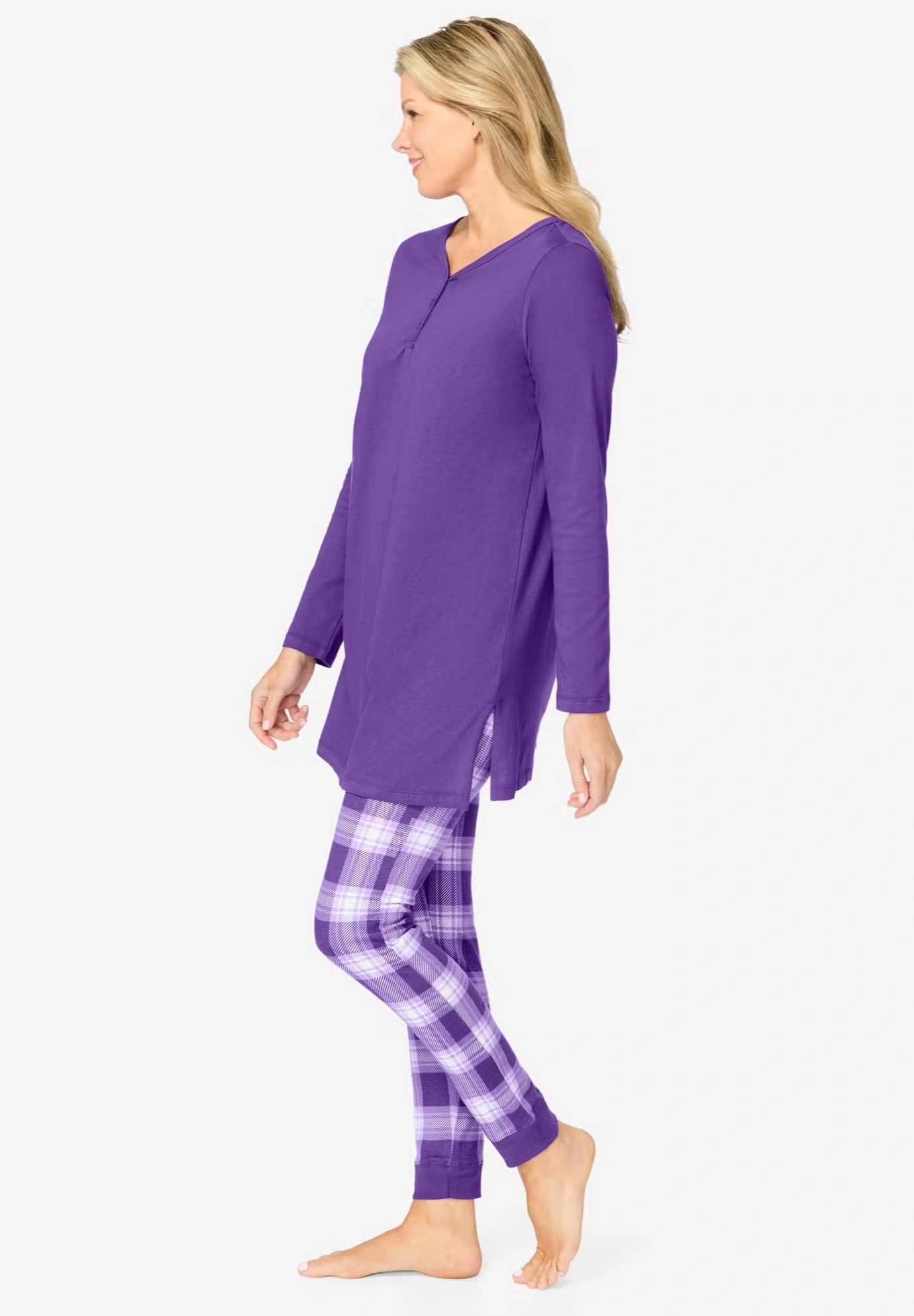Henley Tunic & Jogger PJ Set 3 Henley Tunic & Jogger PJ Set