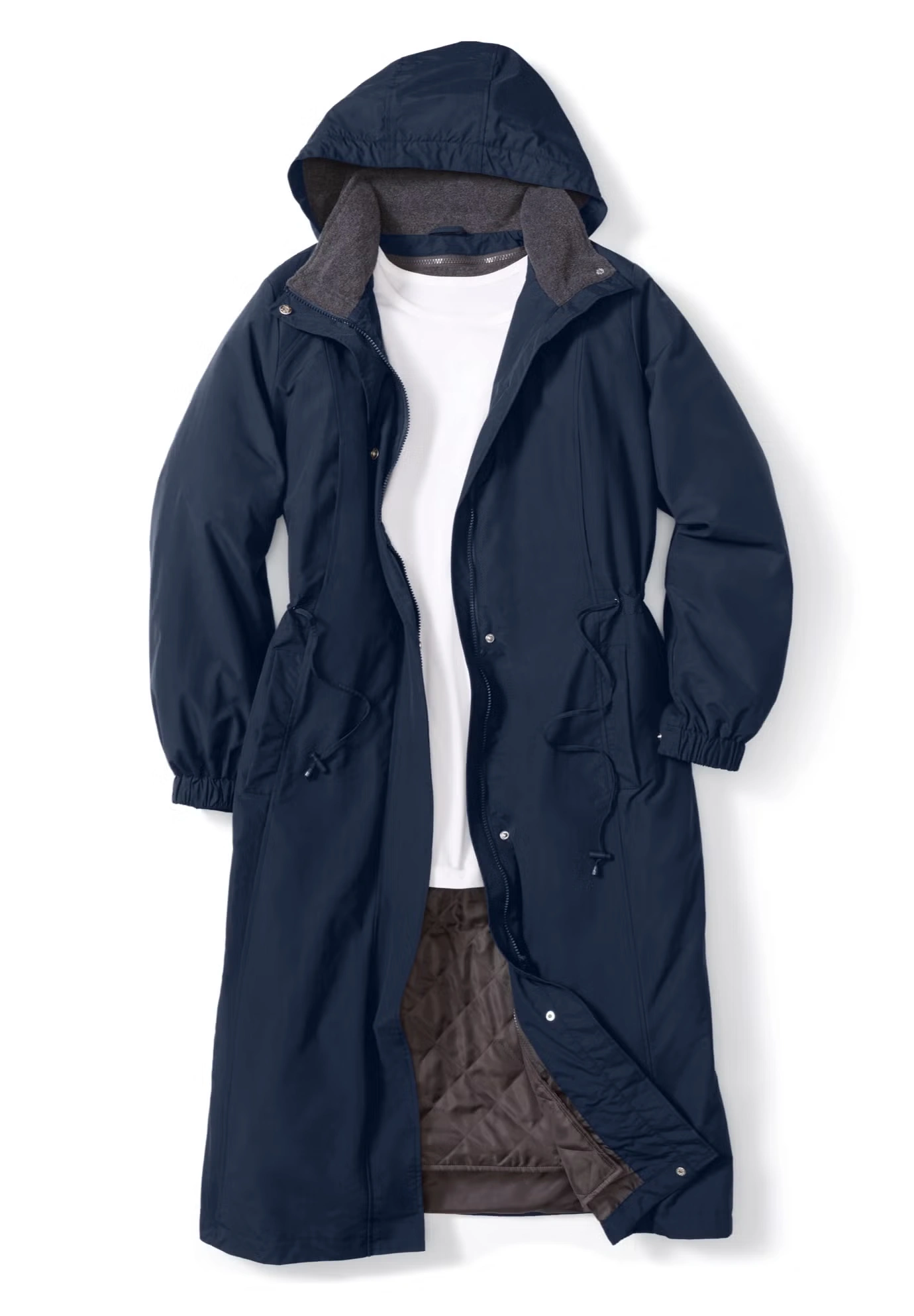 Long Hooded Taslon® Jacket