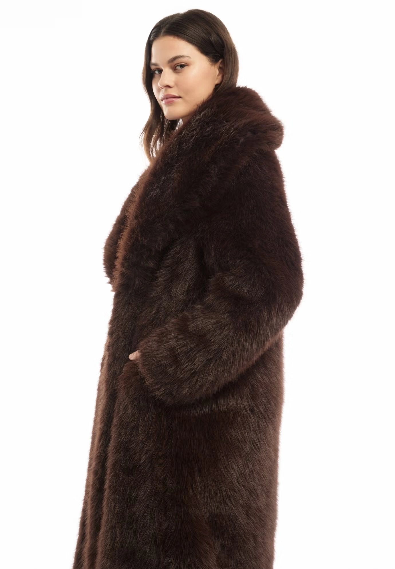 Shaggy Faux Fur Coat