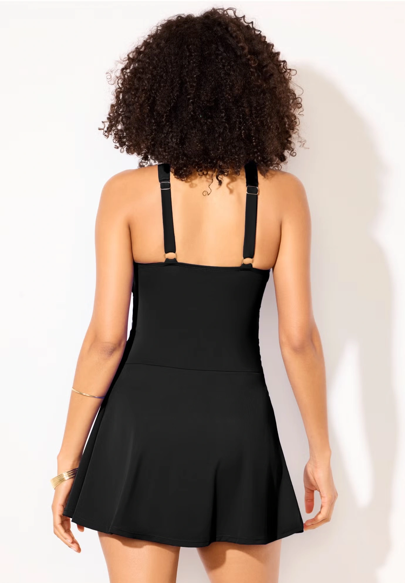 High Neck Wrap Swimdress