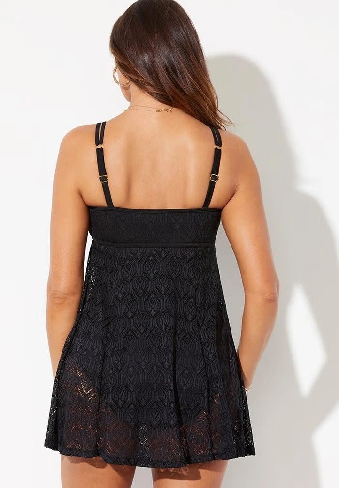 Crochet Lingerie Strap Swimdress