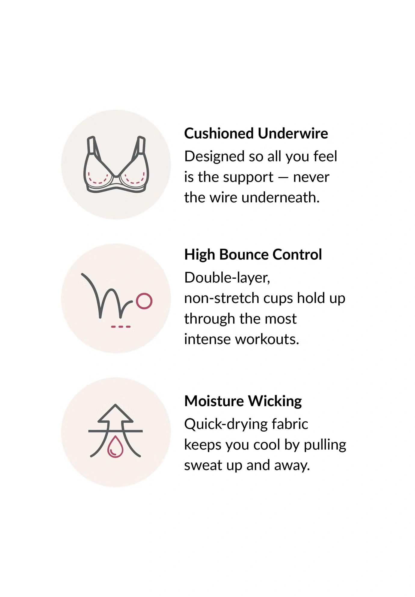 Glamorise® Wonderwire® High-Impact Underwire Sport Bra 9066 5 Glamorise® Wonderwire® High-Impact Underwire Sport Bra 9066