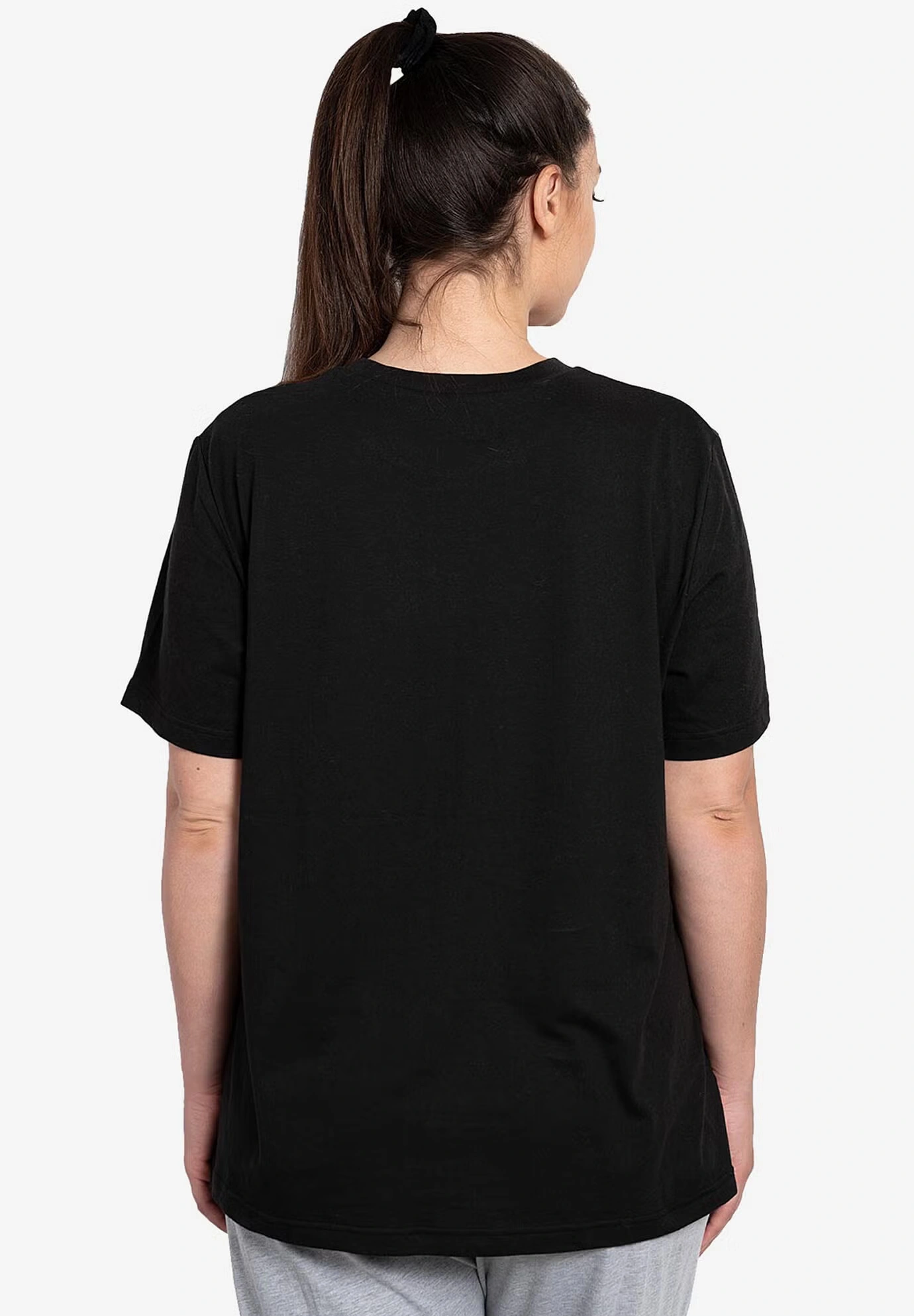Disney Women's Minnie Mouse Leaning Short Sleeve T-Shirt Black
