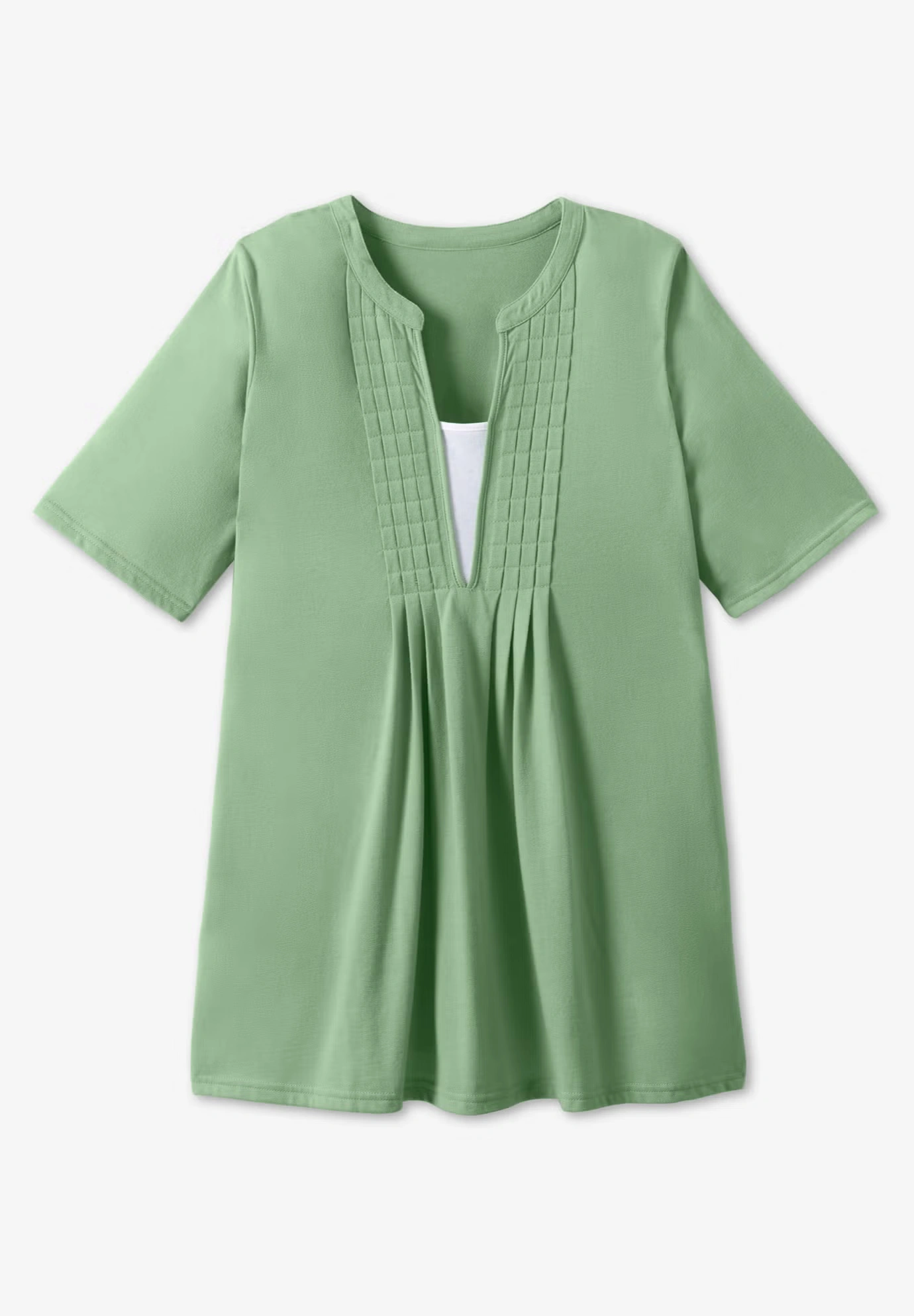 7-Day Layer-Look Elbow-Sleeve Tee 7 7-Day Layer-Look Elbow-Sleeve Tee