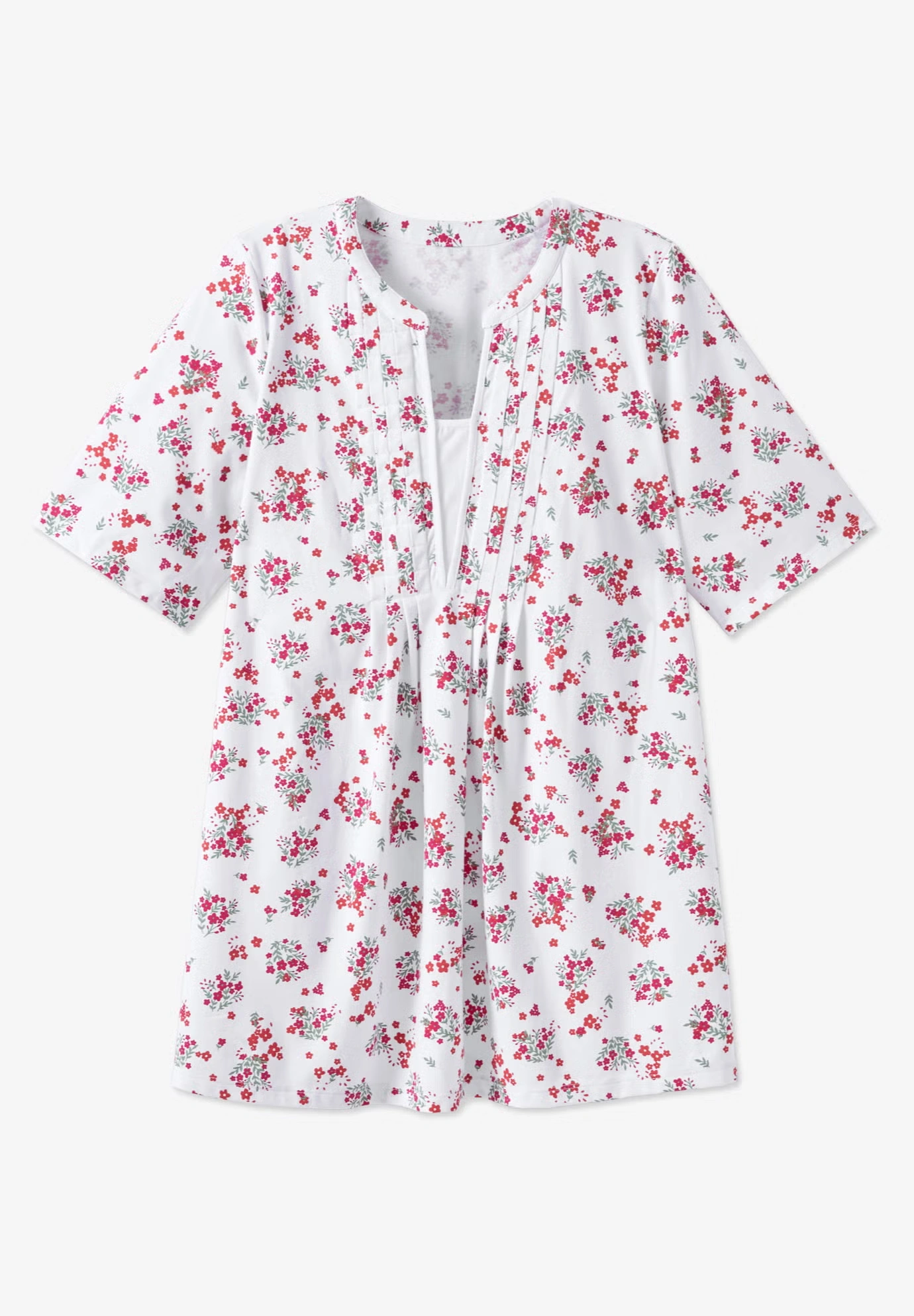 7-Day Layer-Look Elbow-Sleeve Tee 8 7-Day Layer-Look Elbow-Sleeve Tee