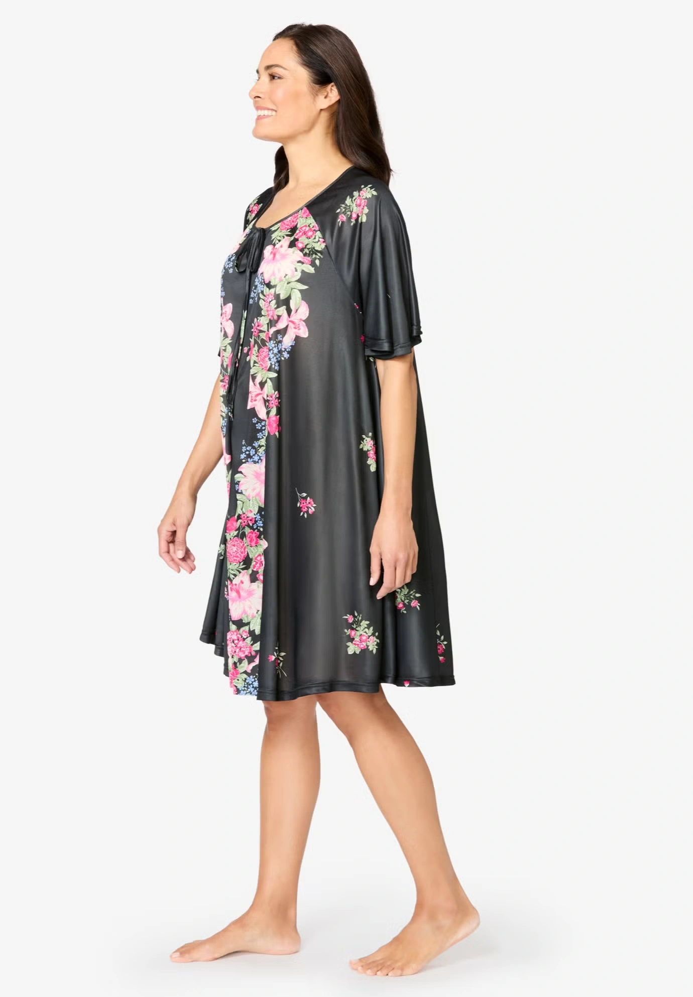 Short Sweeping Printed Lounger 3 Short Sweeping Printed Lounger