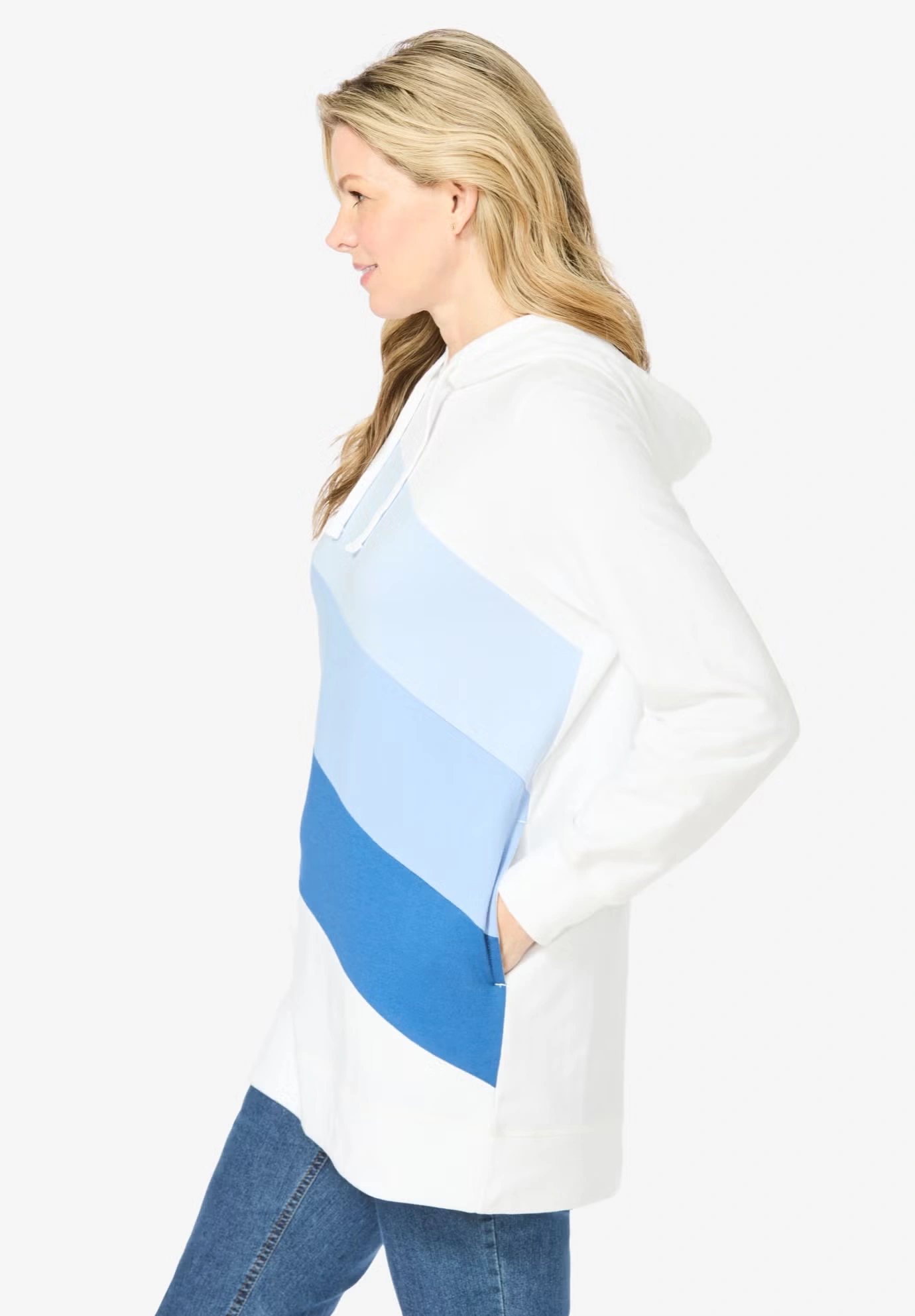 Color Block Hoodie Sweatshirt 3 Color Block Hoodie Sweatshirt