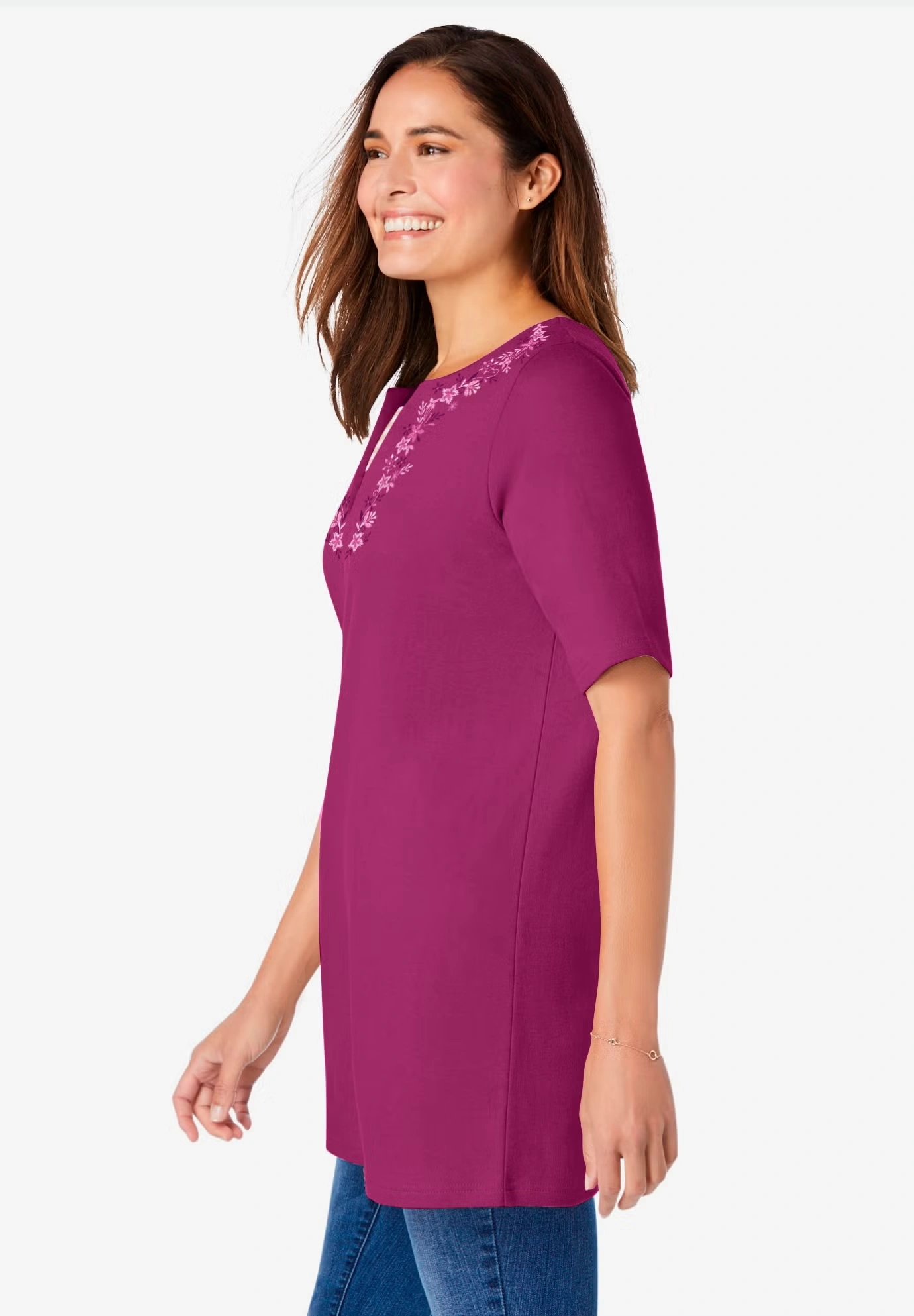 7-Day Embroidered Layered-Look Tunic 3 7-Day Embroidered Layered-Look Tunic