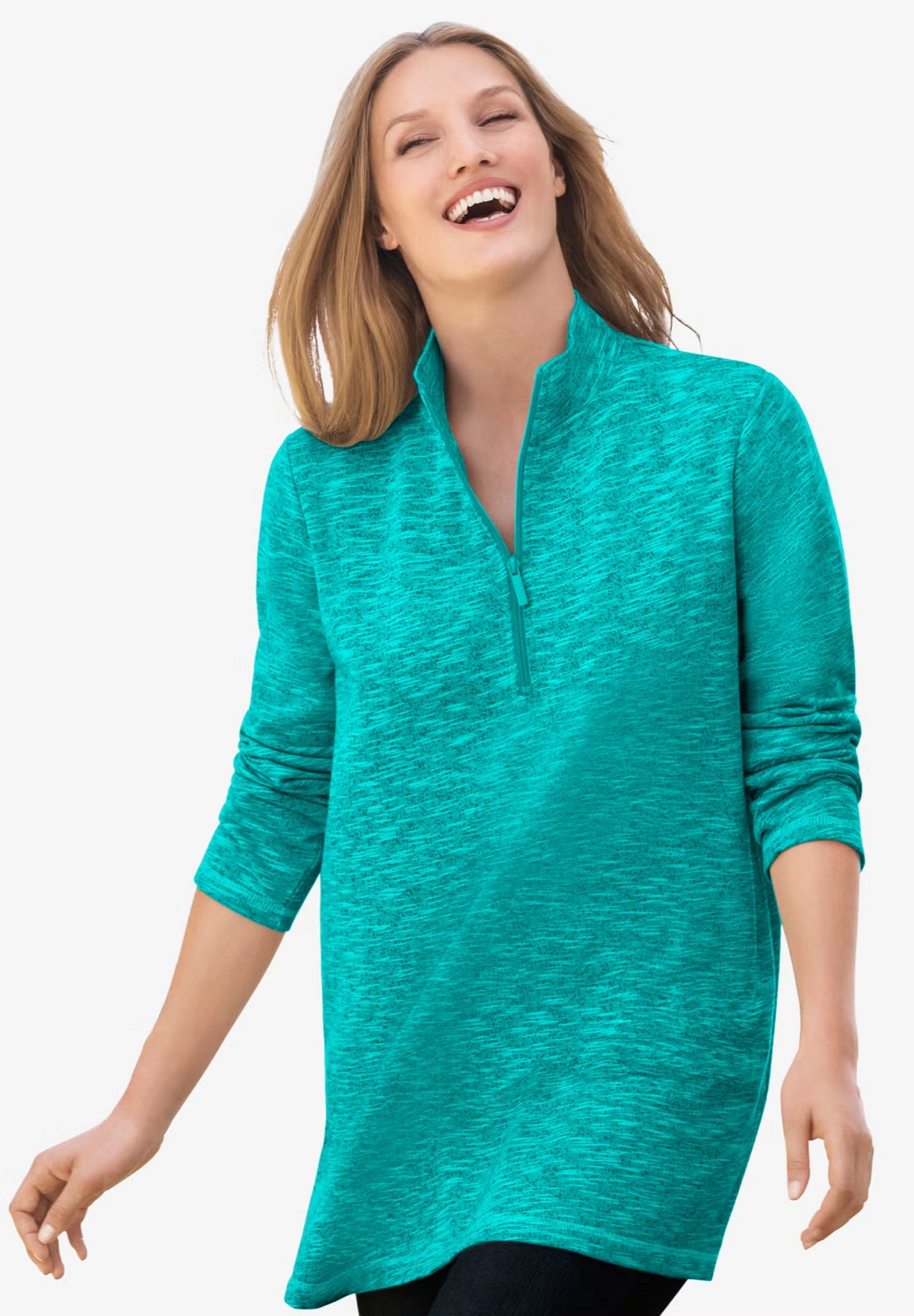 French Terry Quarter-Zip Sweatshirt