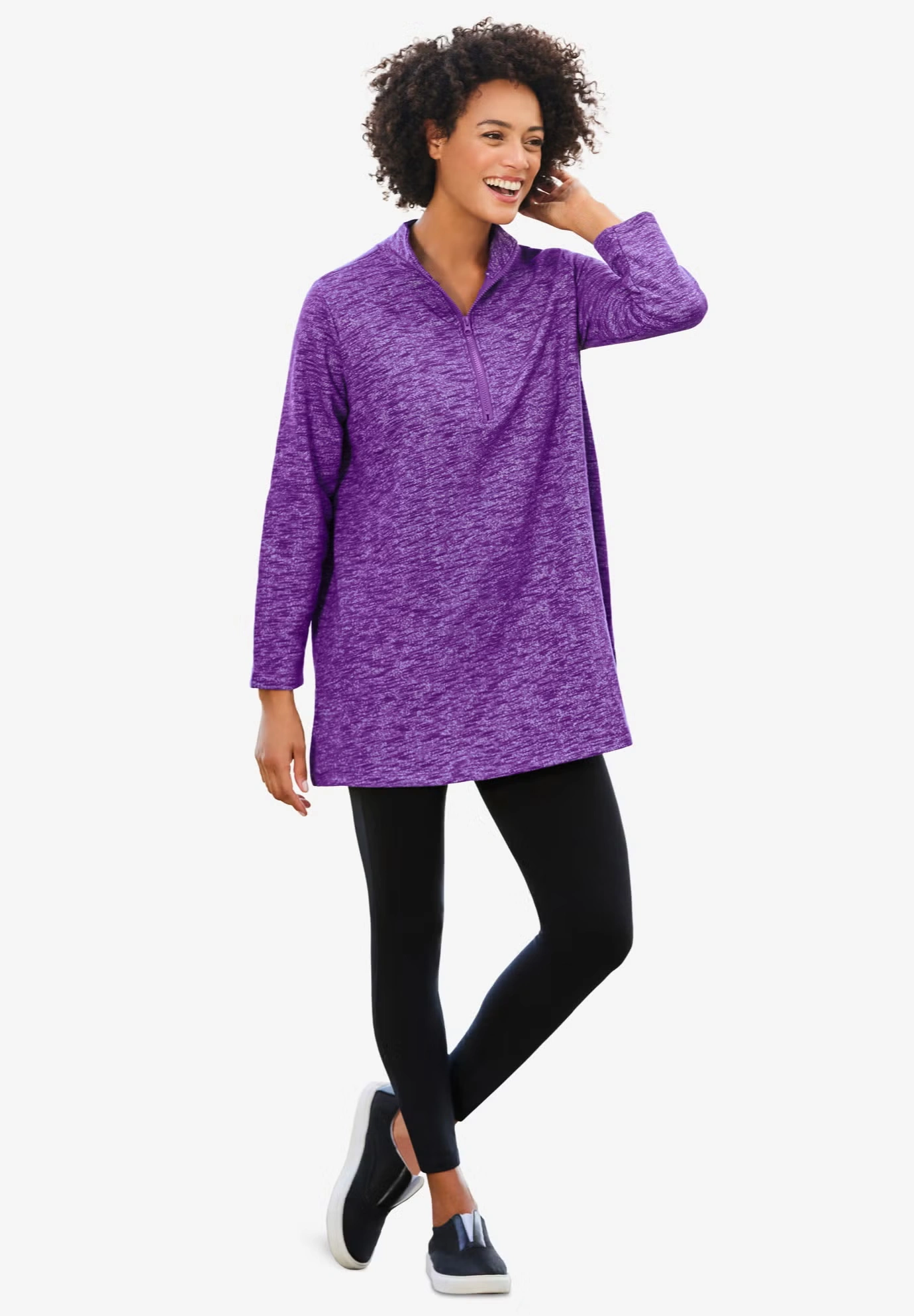 French Terry Quarter-Zip Sweatshirt 4 French Terry Quarter-Zip Sweatshirt