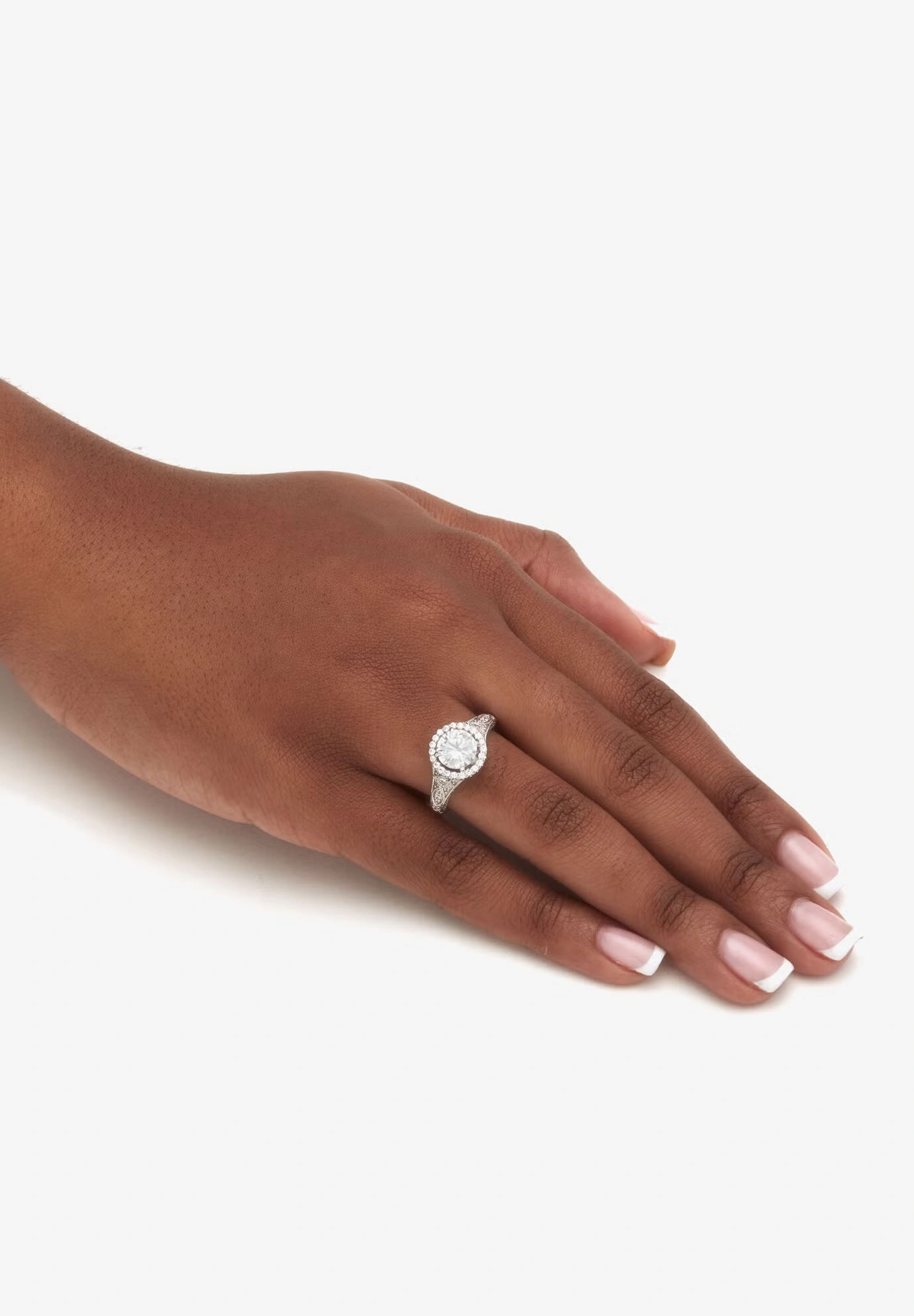 2.86 Tcw Round Cubic Zirconia Engagement Ring 5 2.86 Tcw Round Cubic Zirconia Engagement Ring