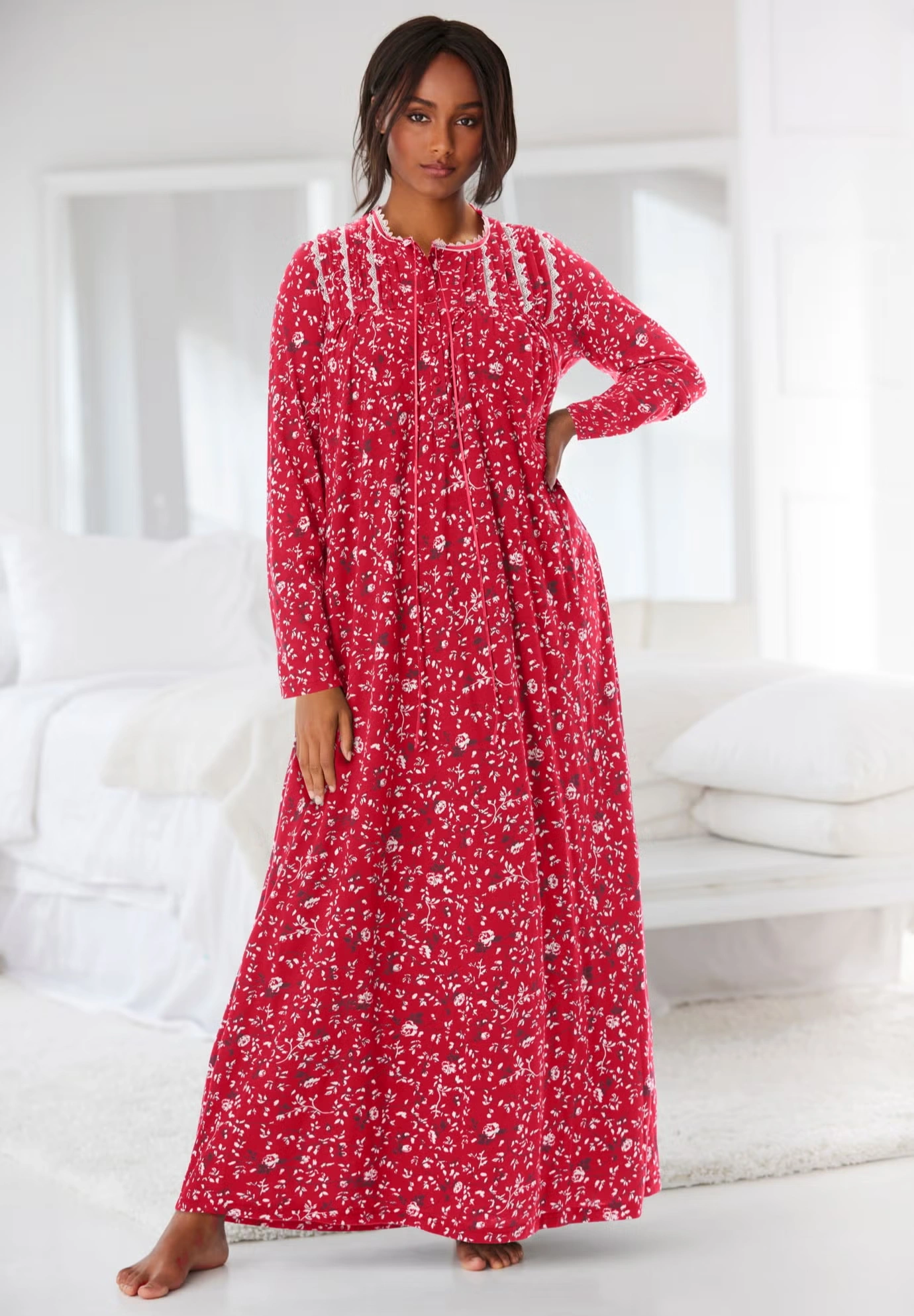 Floral Knit Gown 8 Floral Knit Gown