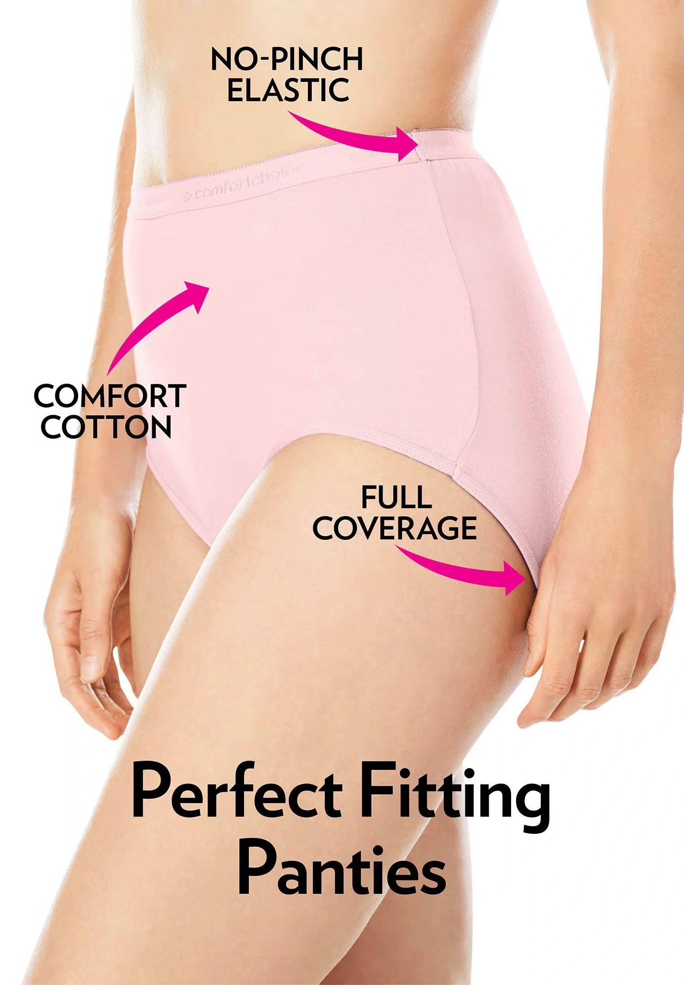 Full Coverage Stretch Cotton Brief 5-Pack