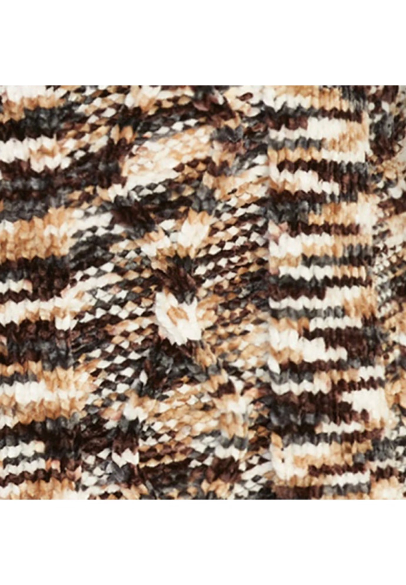 Chenille Zip Cable Cardigan