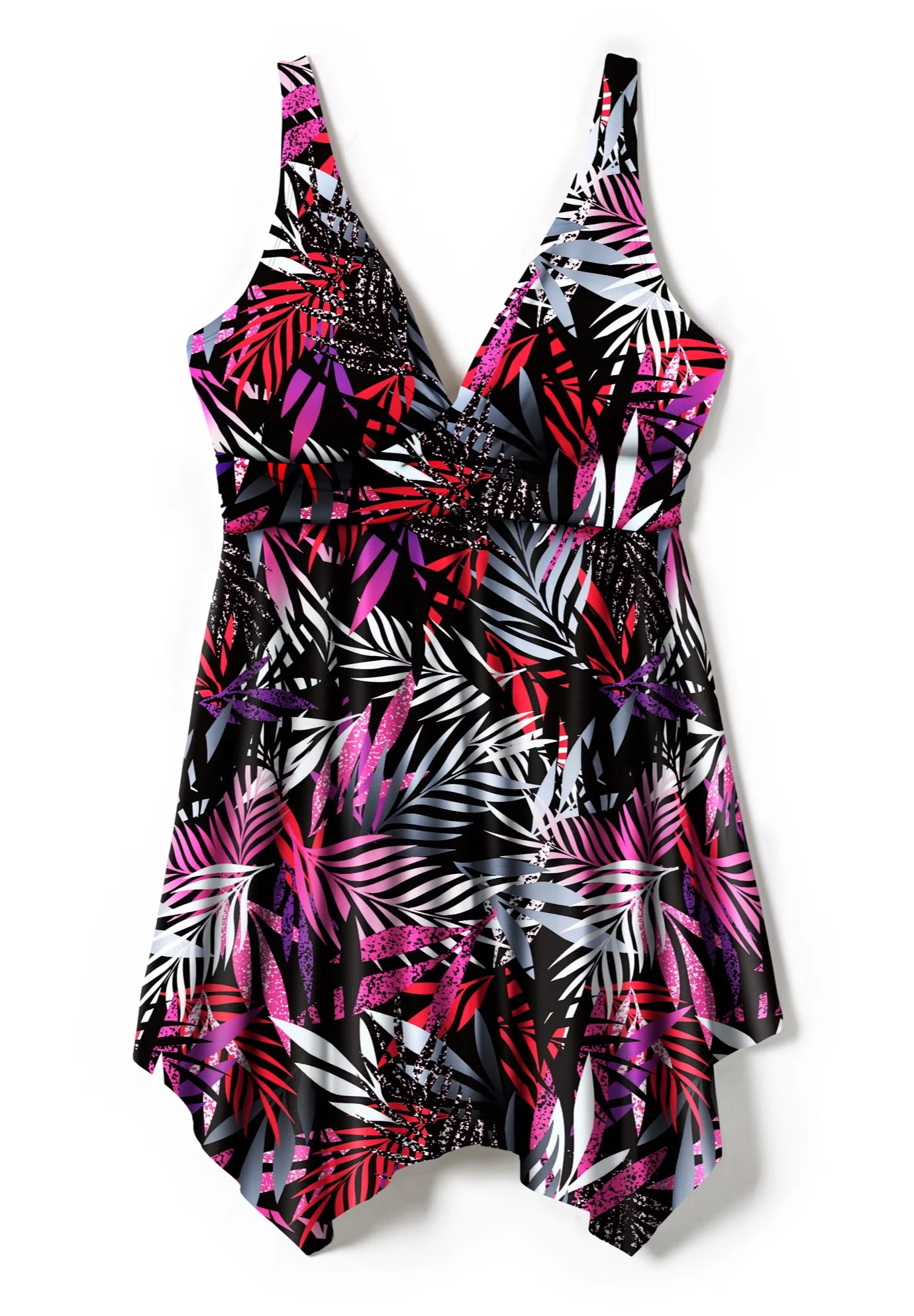 Handkerchief-Hem Two-Piece Swim Dress 4 Handkerchief-Hem Two-Piece Swim Dress