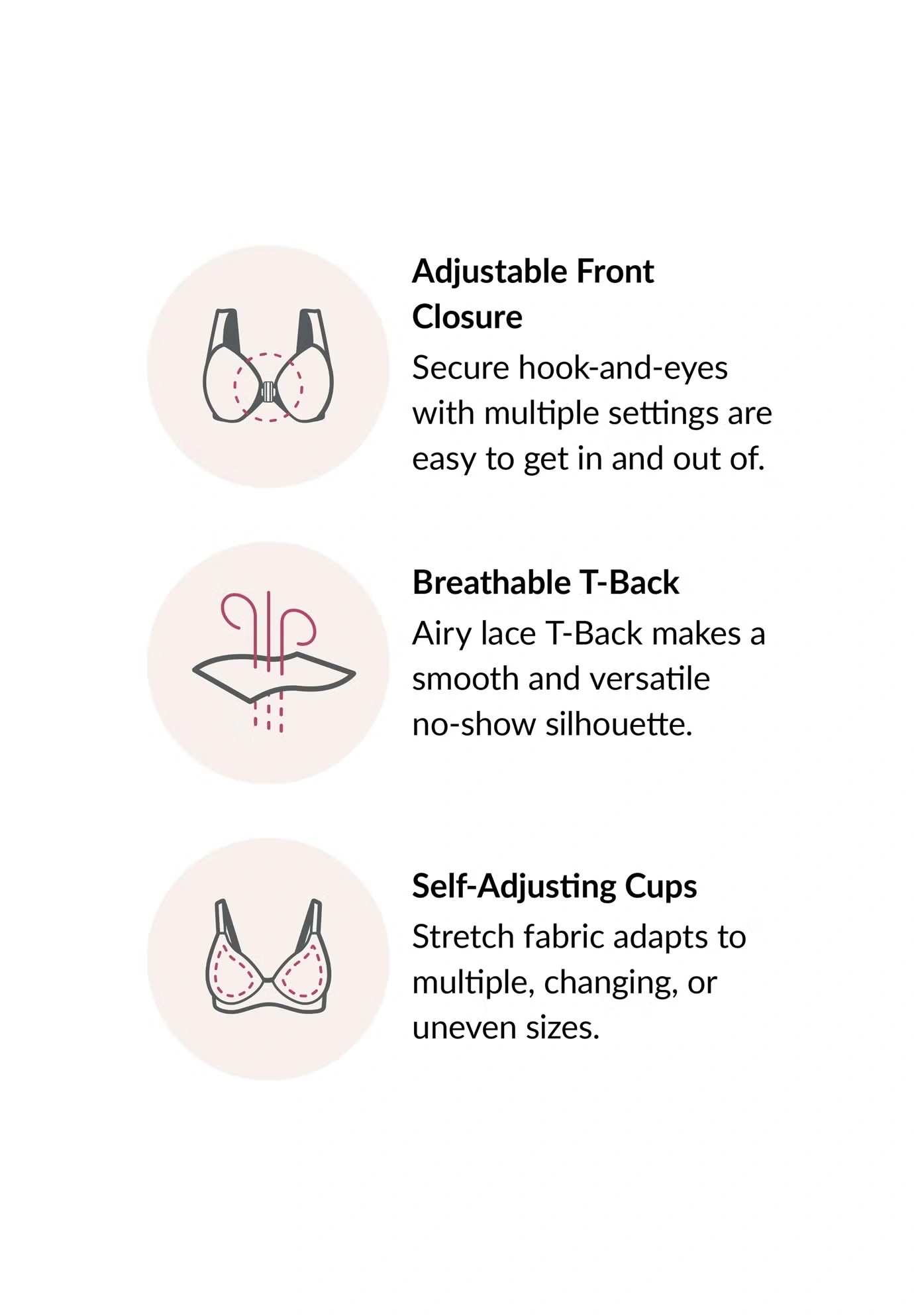 Glamorise® Front-Close Lace Back Bra 4 Glamorise® Front-Close Lace Back Bra