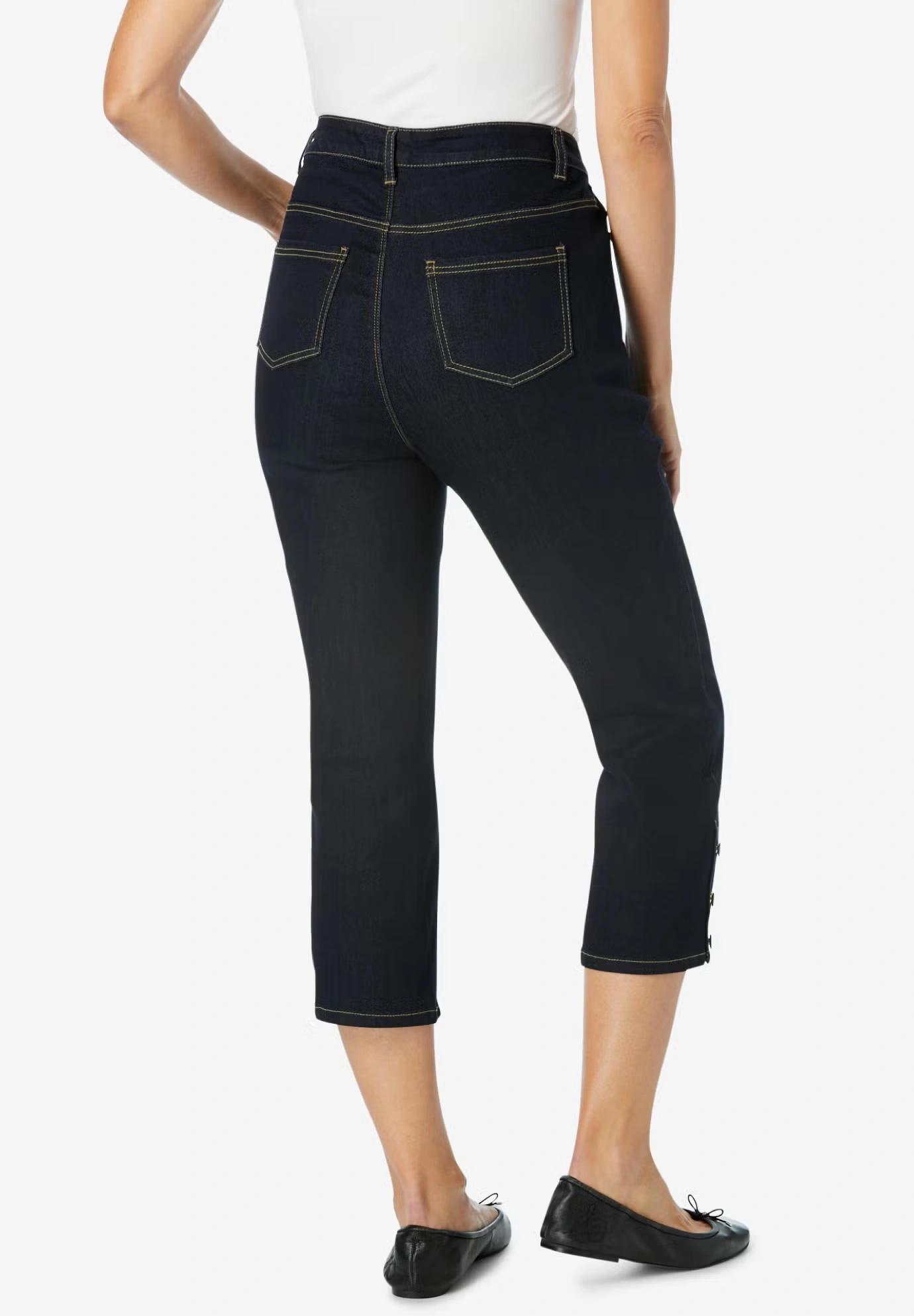 Comfort Stretch Denim Capri