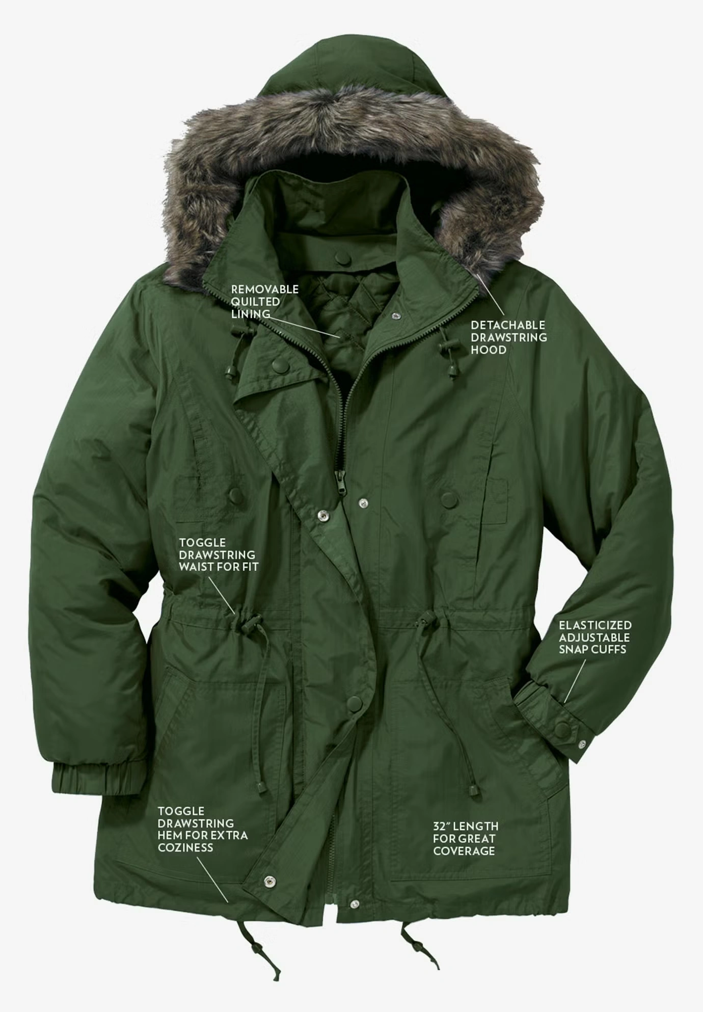 Quilt-Lined Taslon® Anorak 4 Quilt-Lined Taslon® Anorak