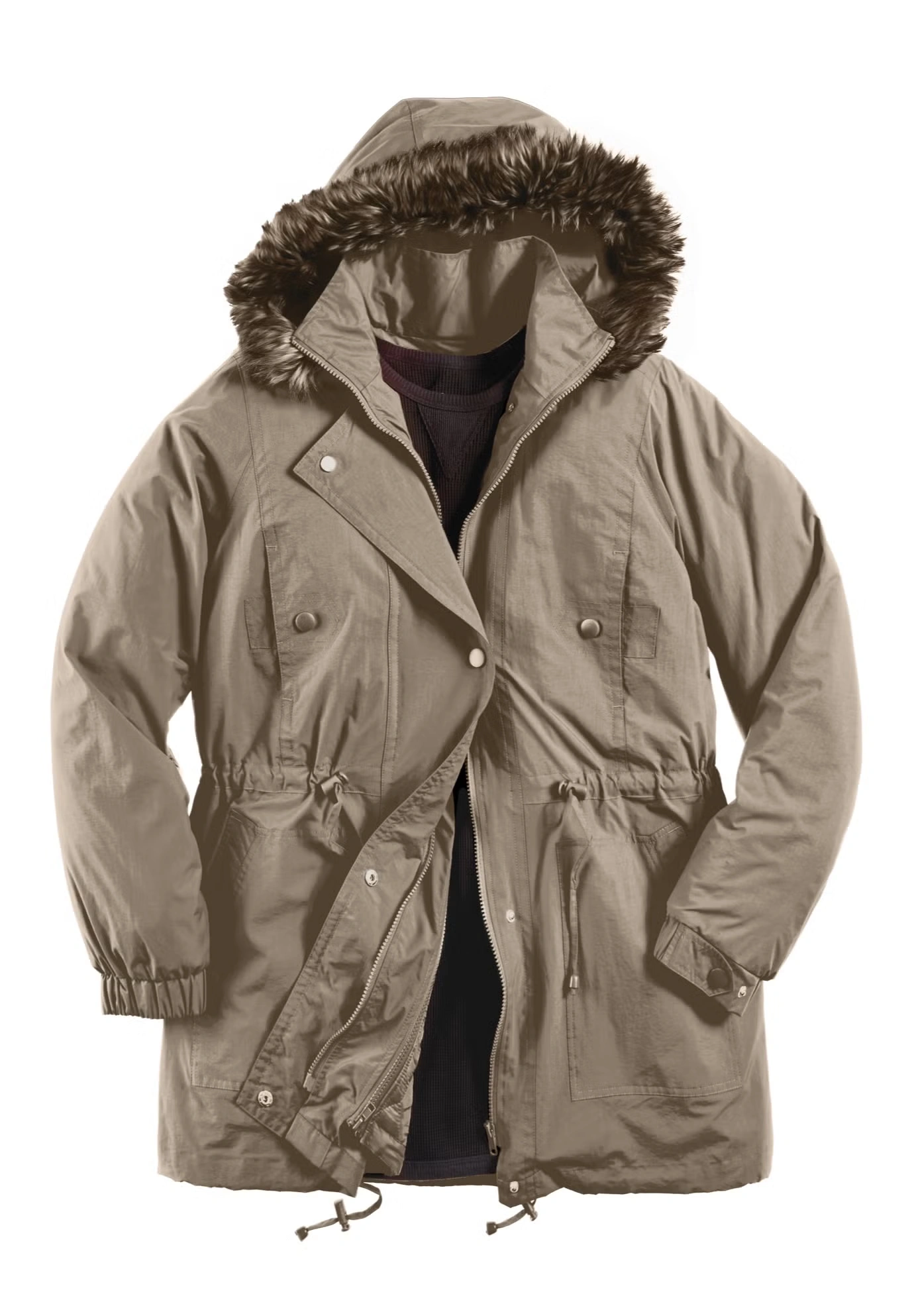 Quilt-Lined Taslon® Anorak 5 Quilt-Lined Taslon® Anorak