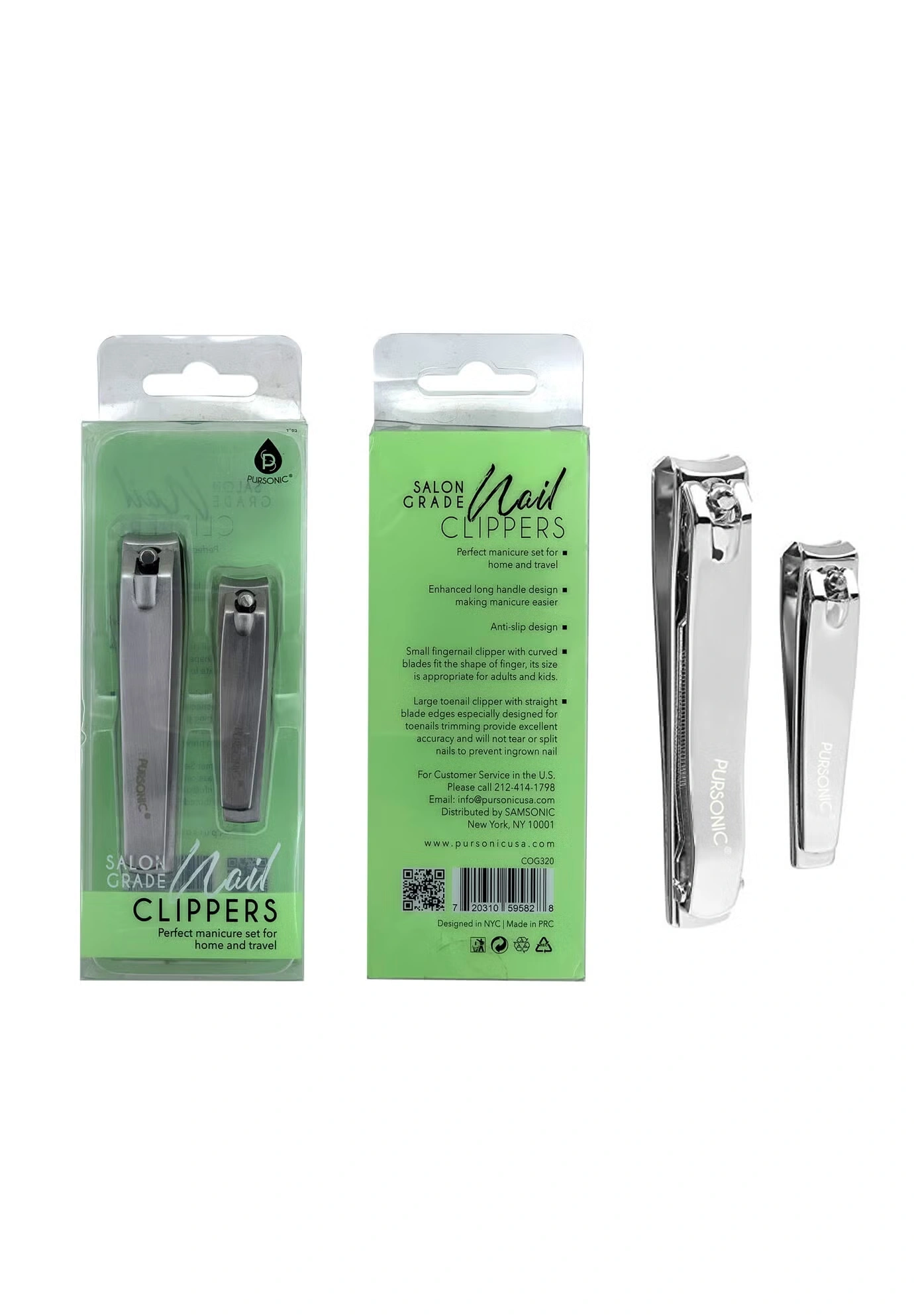 2-Pack Premium Nail Clippers
