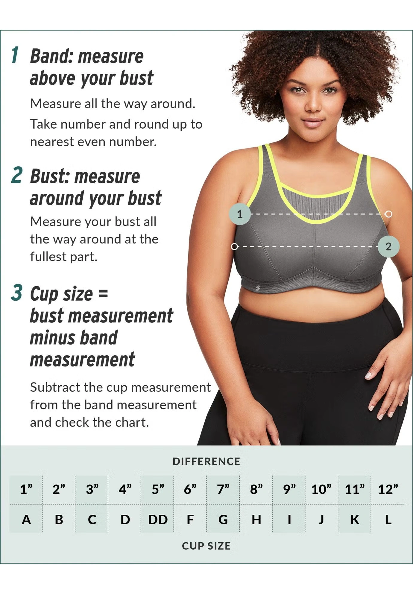 Full Figure Plus Size Custom Control Sports Bra Wirefree #1166 Bra 5 Full Figure Plus Size Custom Control Sports Bra Wirefree #1166 Bra