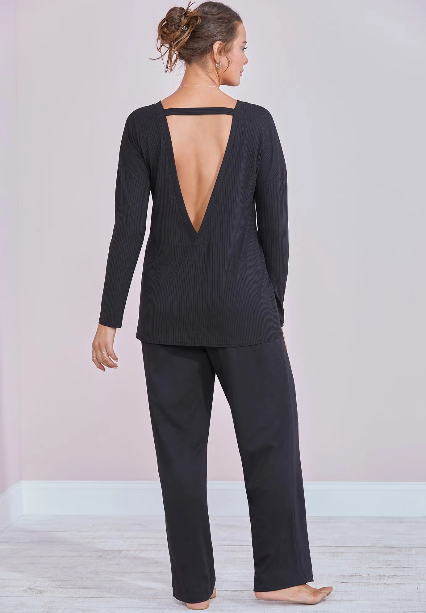 Zoey Ribbed Long Sleeve Shirt