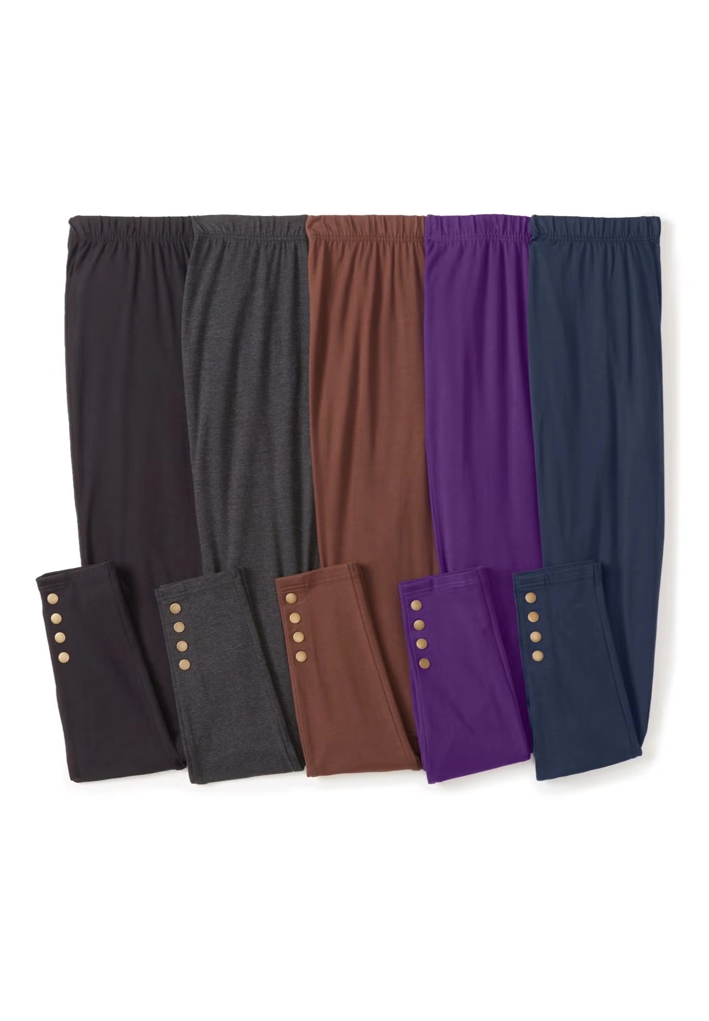 Stretch Cotton Snap-Trim Legging 6 Stretch Cotton Snap-Trim Legging