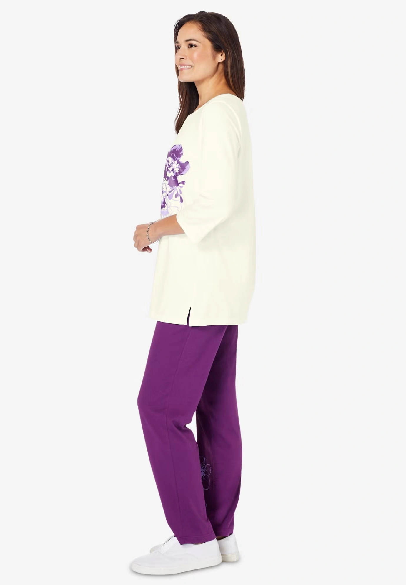 Floral Tee and Pant Set 4 Floral Tee and Pant Set