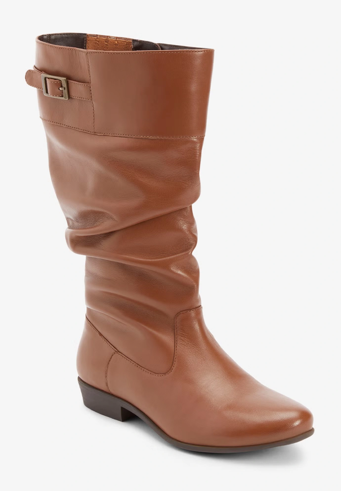 The Monica Wide Calf Leather Boot