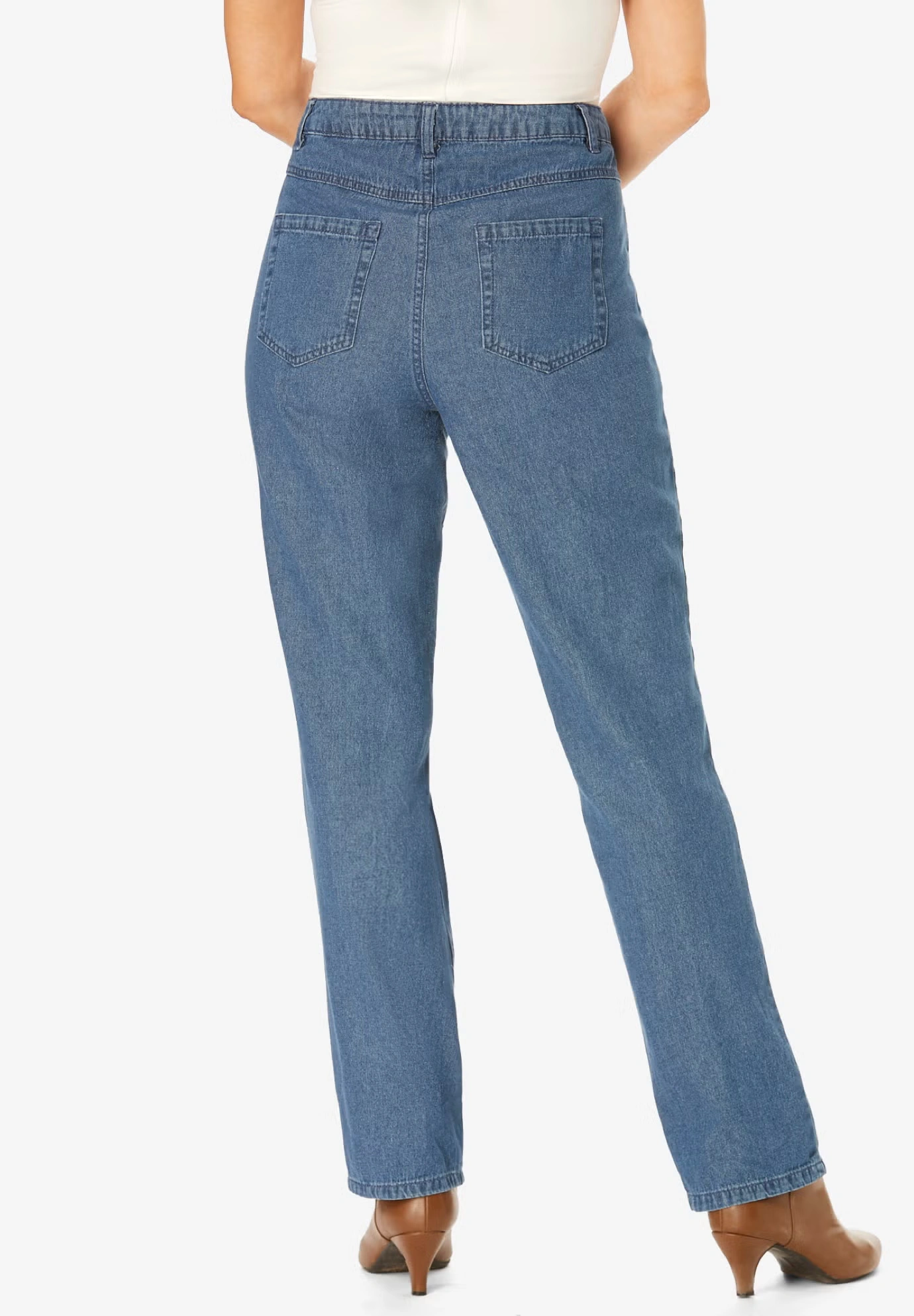 Perfect Relaxed All-Cotton Denim Five-Pocket Jeans