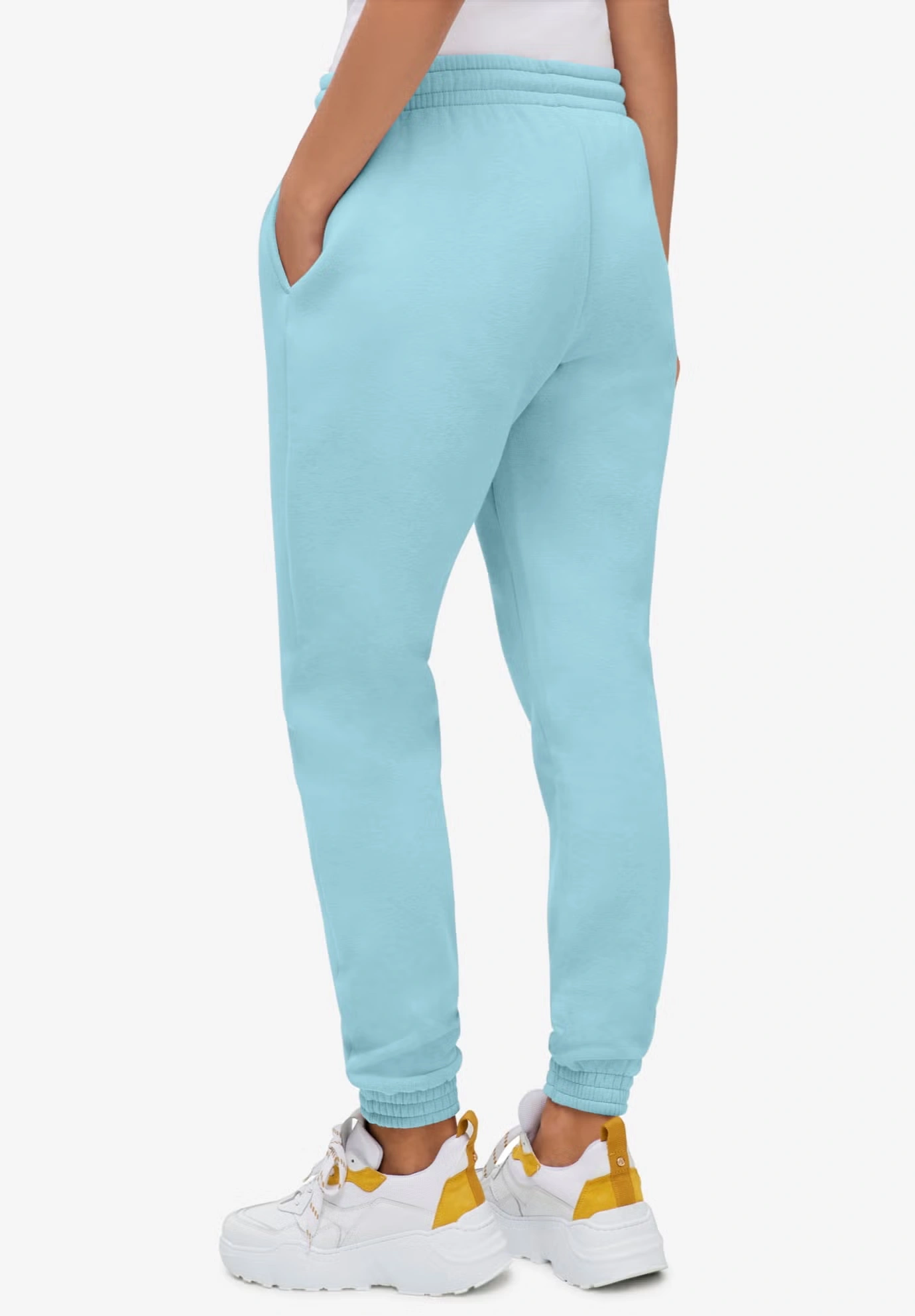 Drawstring Waist Fleece Sweatpants