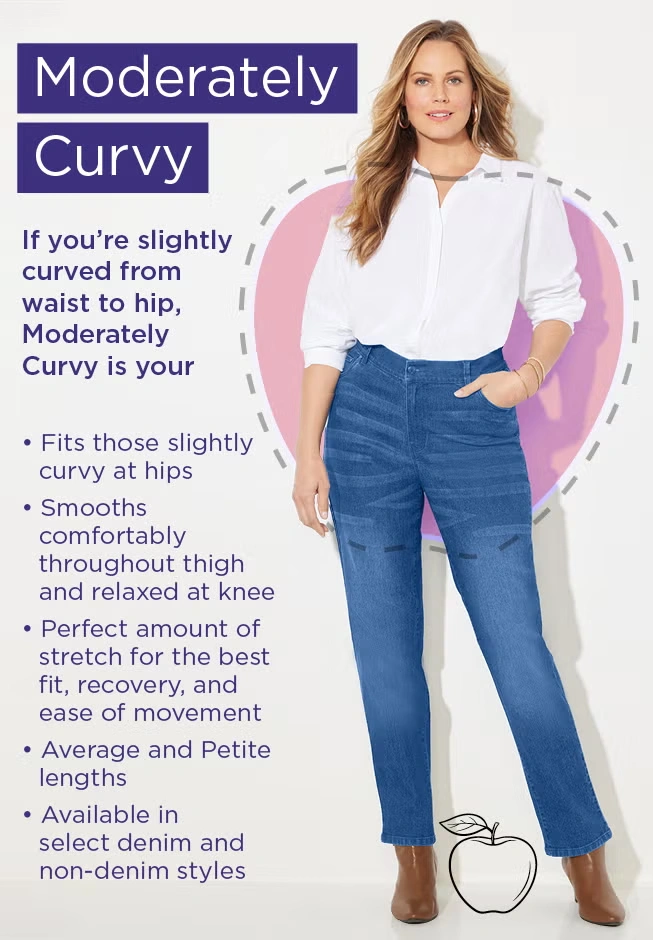 Right Fit® Moderately Curvy Jean 9 Right Fit® Moderately Curvy Jean