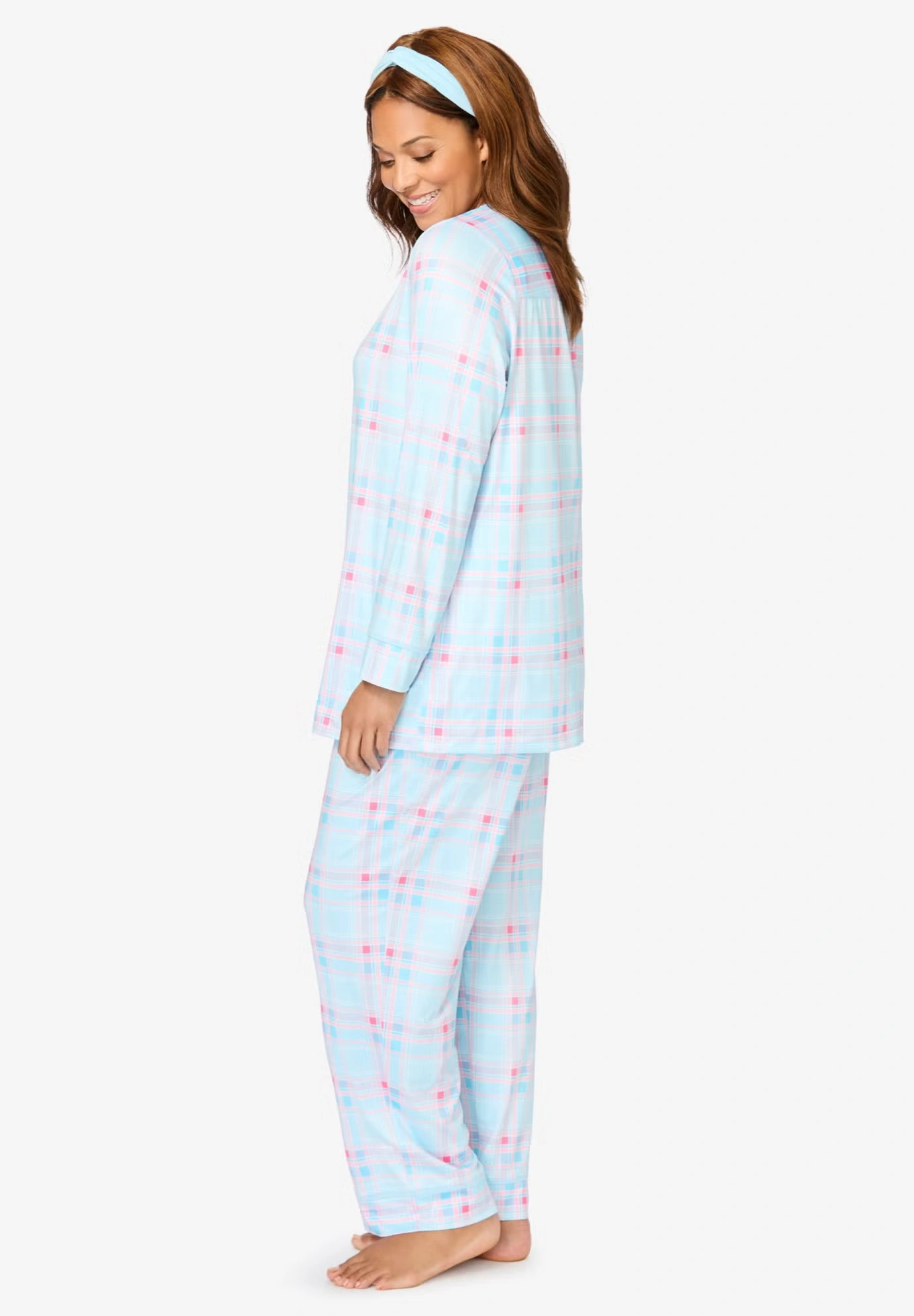 Dreams & Co.® V-Neck Pajama & Headband Set 3 Dreams & Co.® V-Neck Pajama & Headband Set
