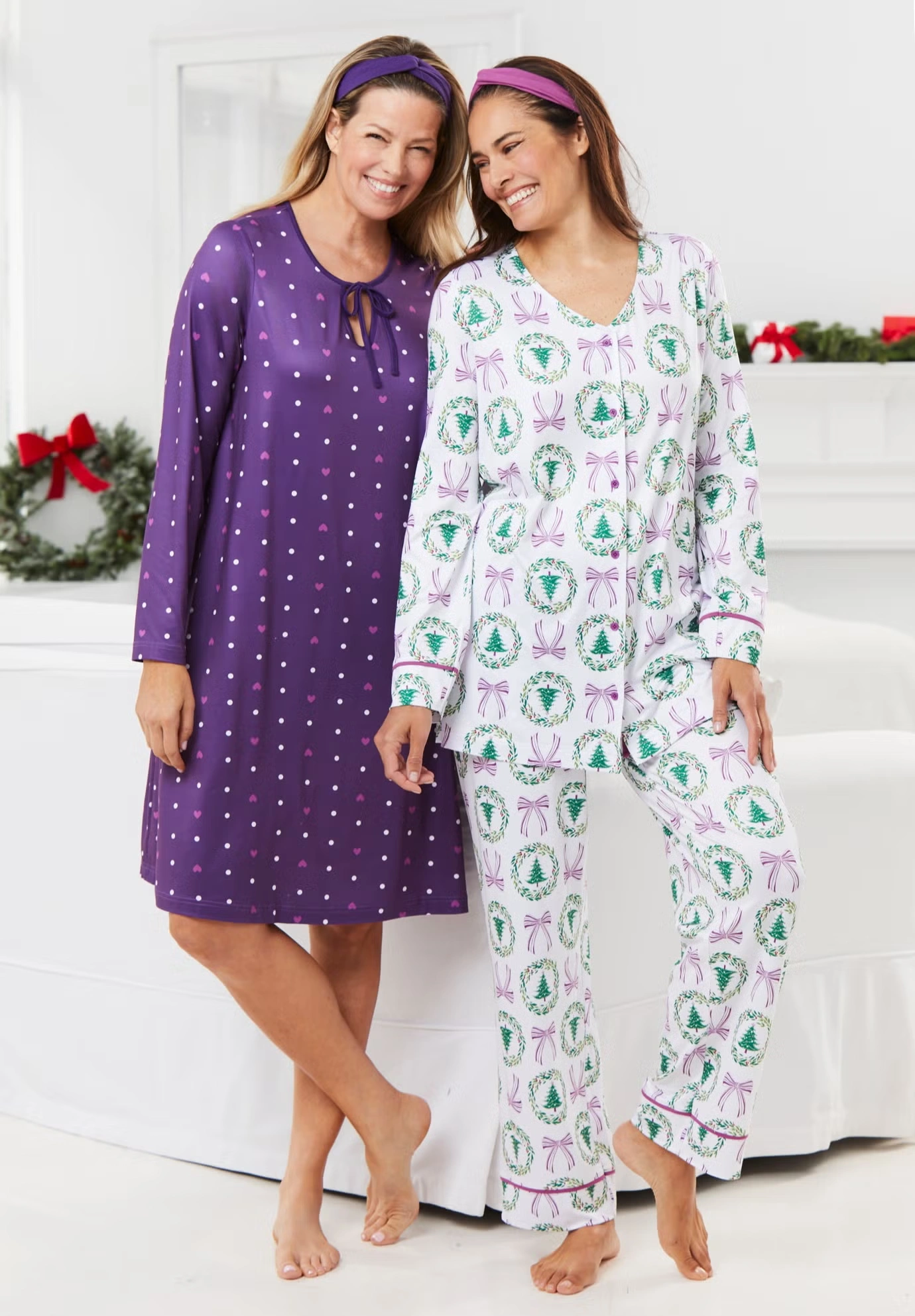 Dreams & Co.® V-Neck Pajama & Headband Set 5 Dreams & Co.® V-Neck Pajama & Headband Set