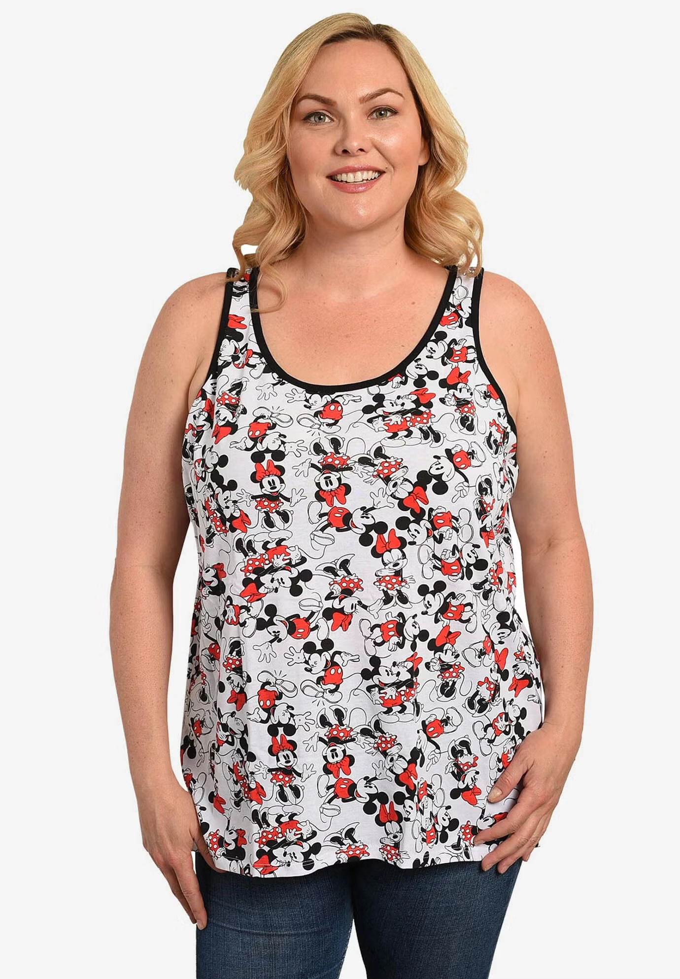 Minnie Mickey Mouse All-Over Print Tank Top