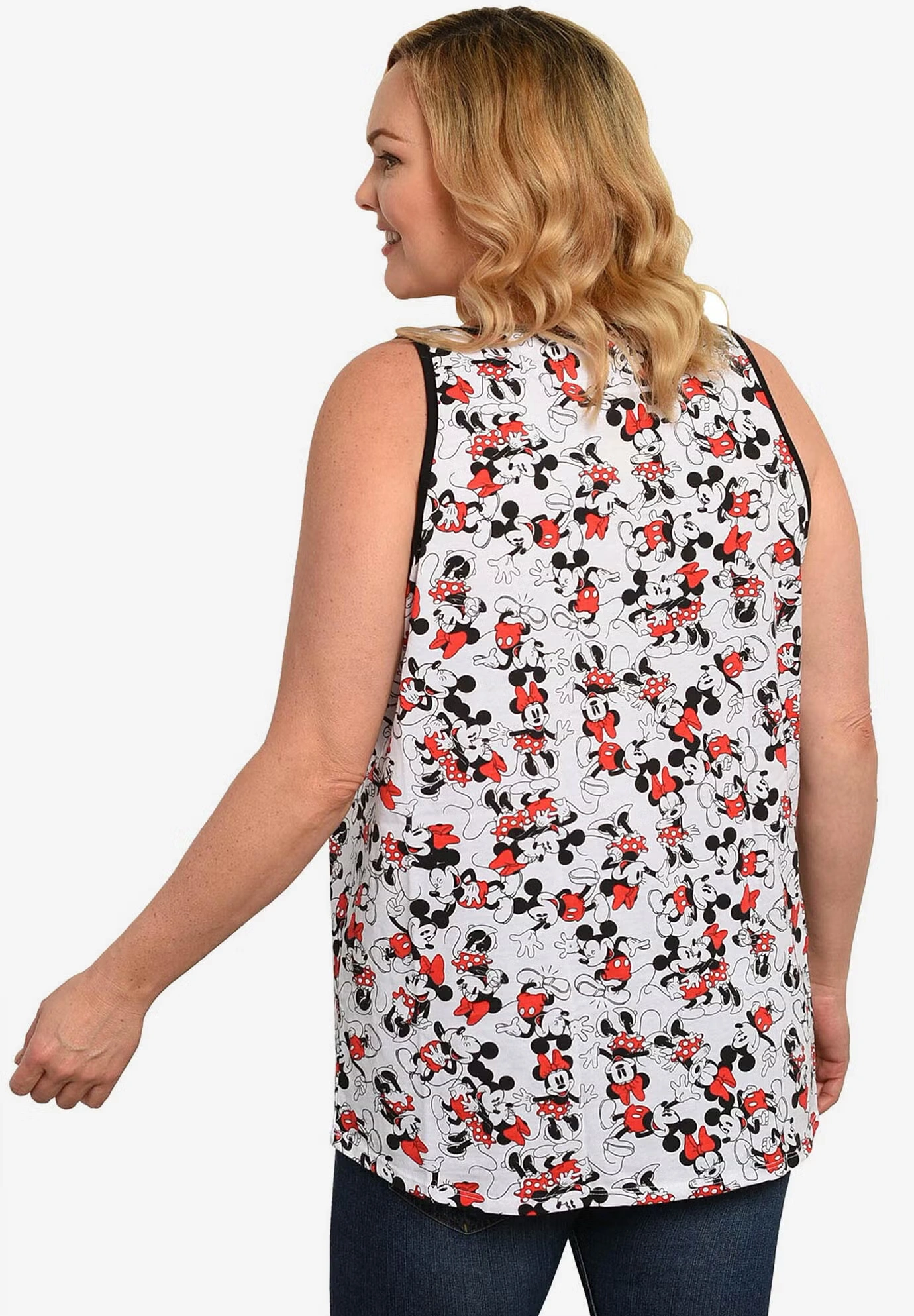 Minnie Mickey Mouse All-Over Print Tank Top
