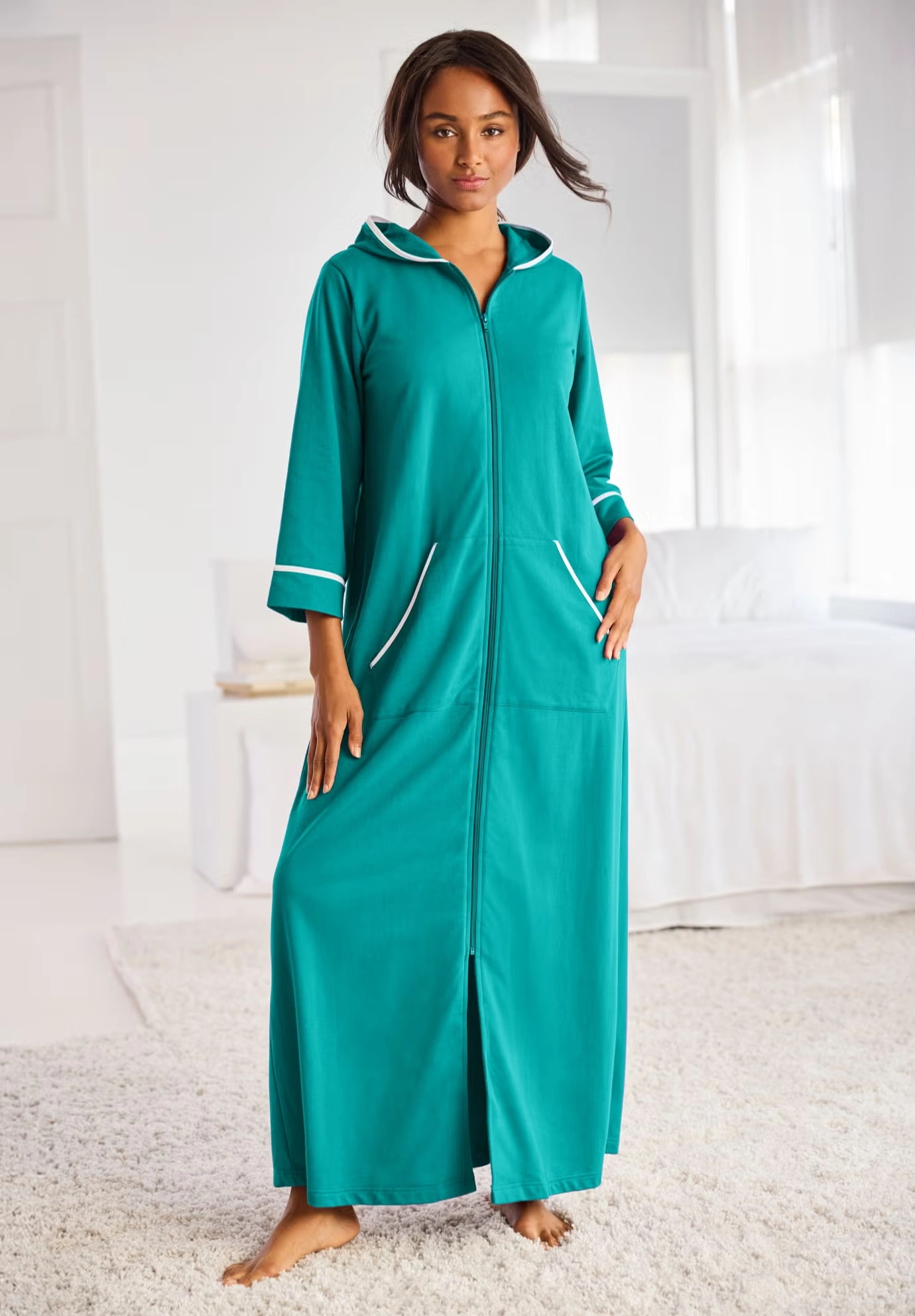 Long French Terry Robe